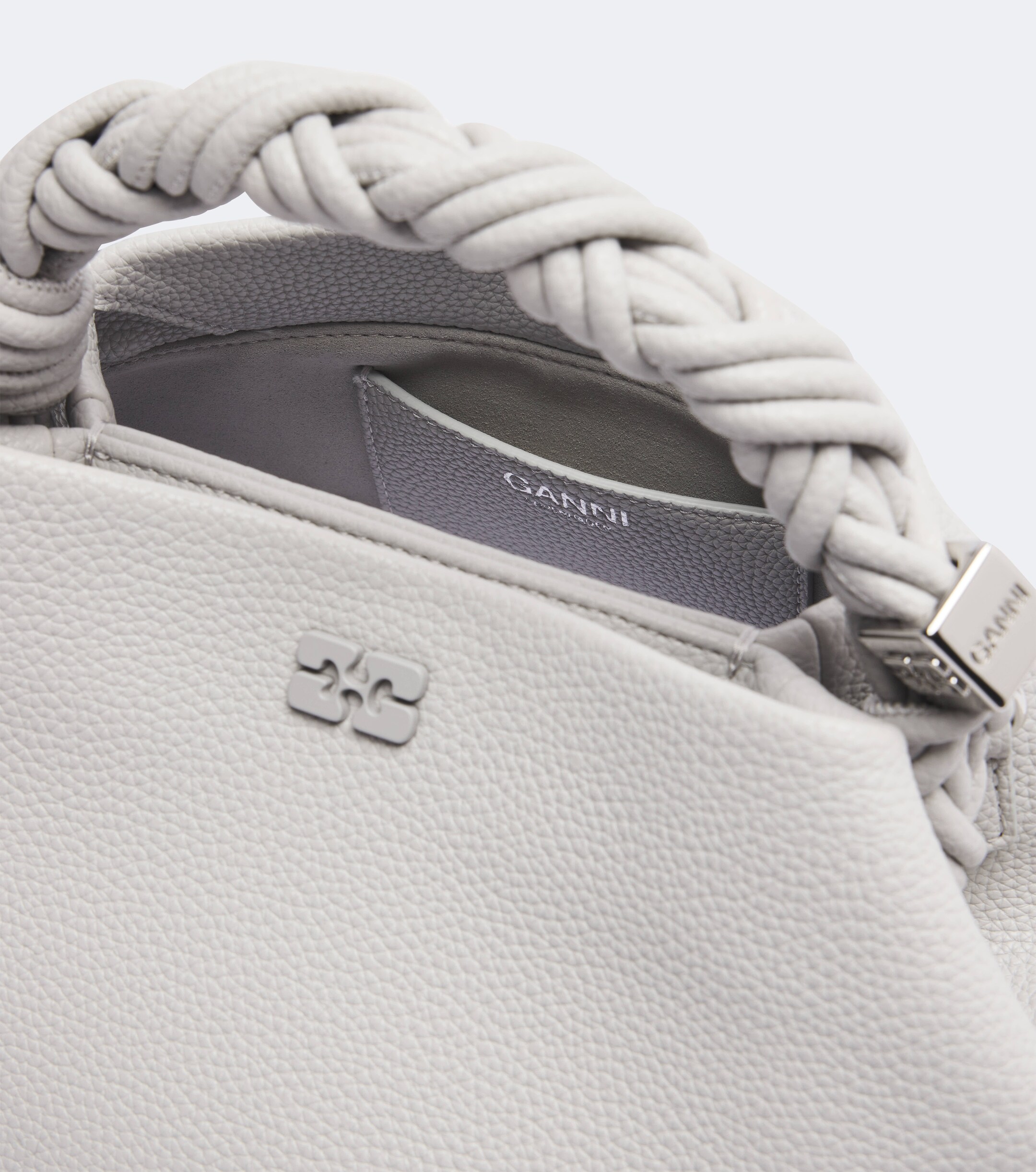 GANNI Bou Mini leather top-handle bag