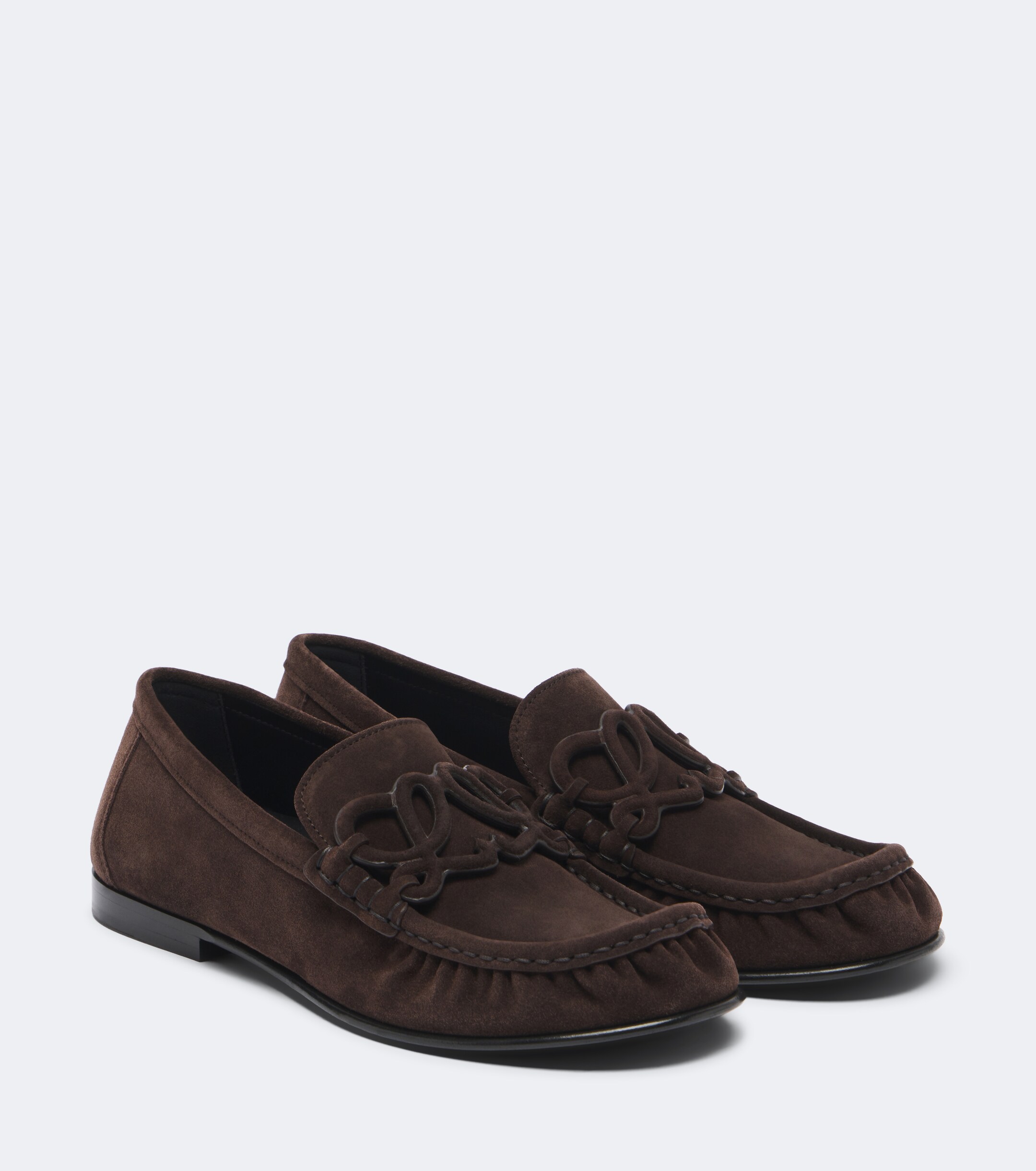 Loewe Loewe Double L suede loafers