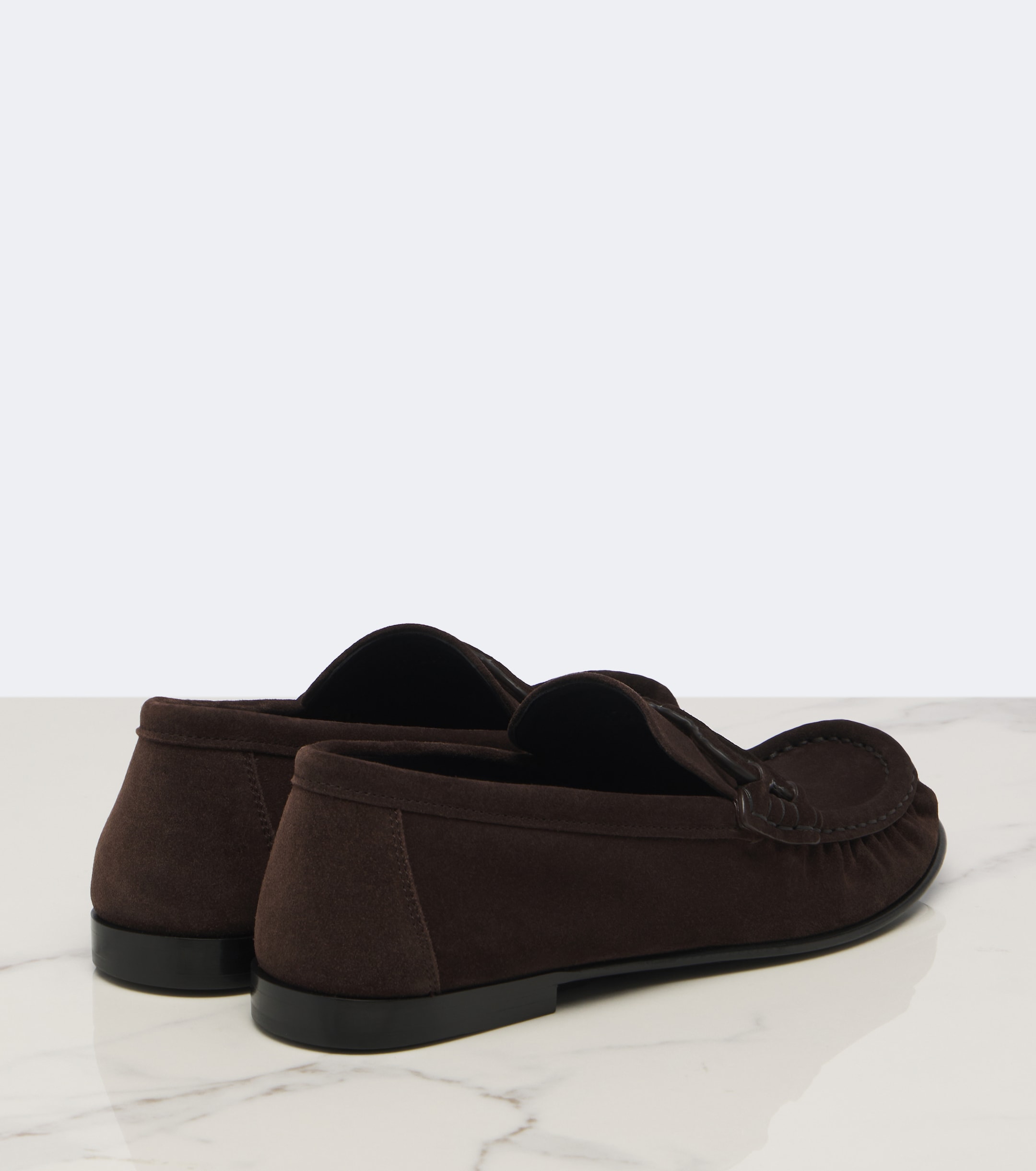Loewe Loewe Double L suede loafers