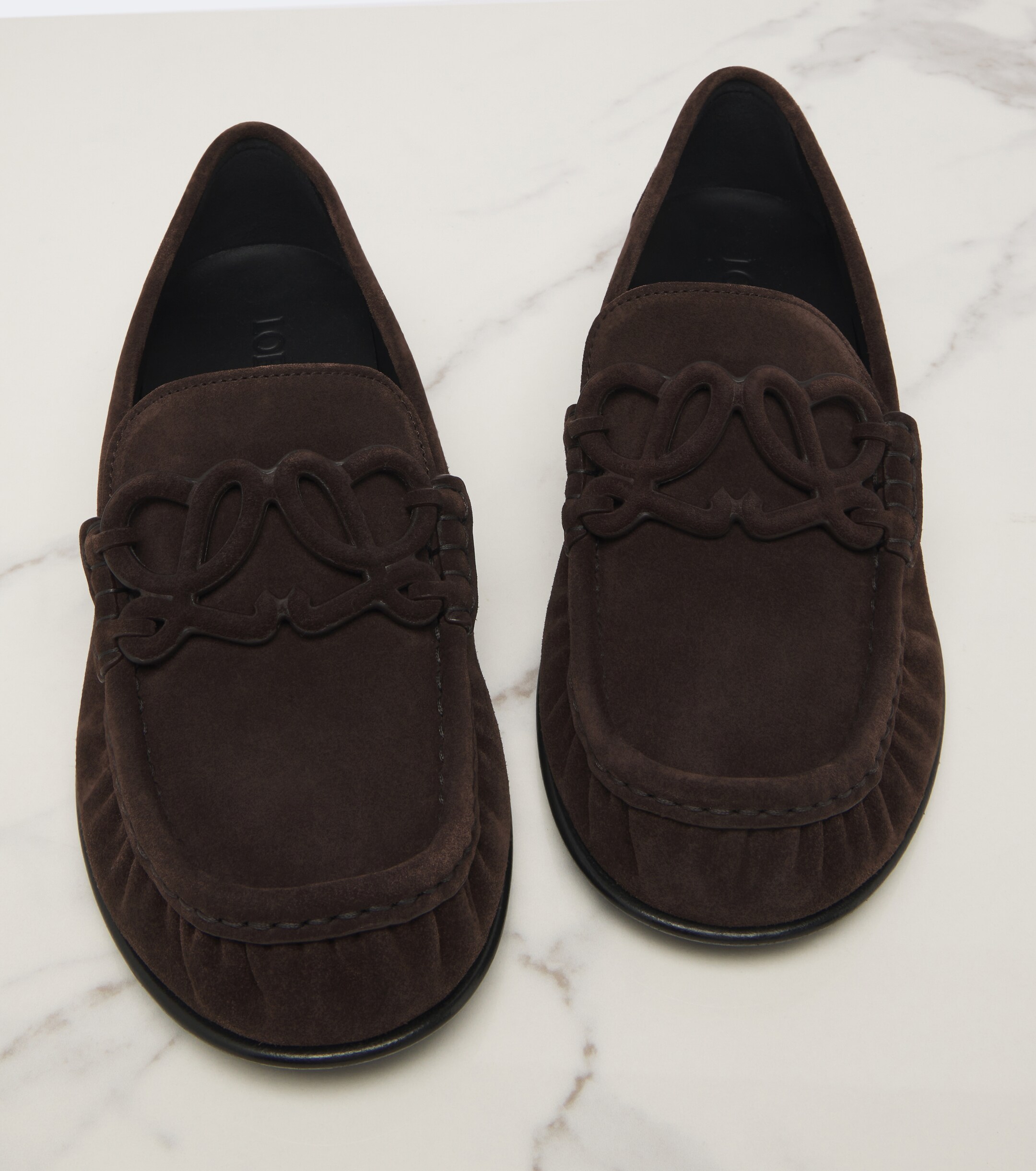 Loewe Loewe Double L suede loafers