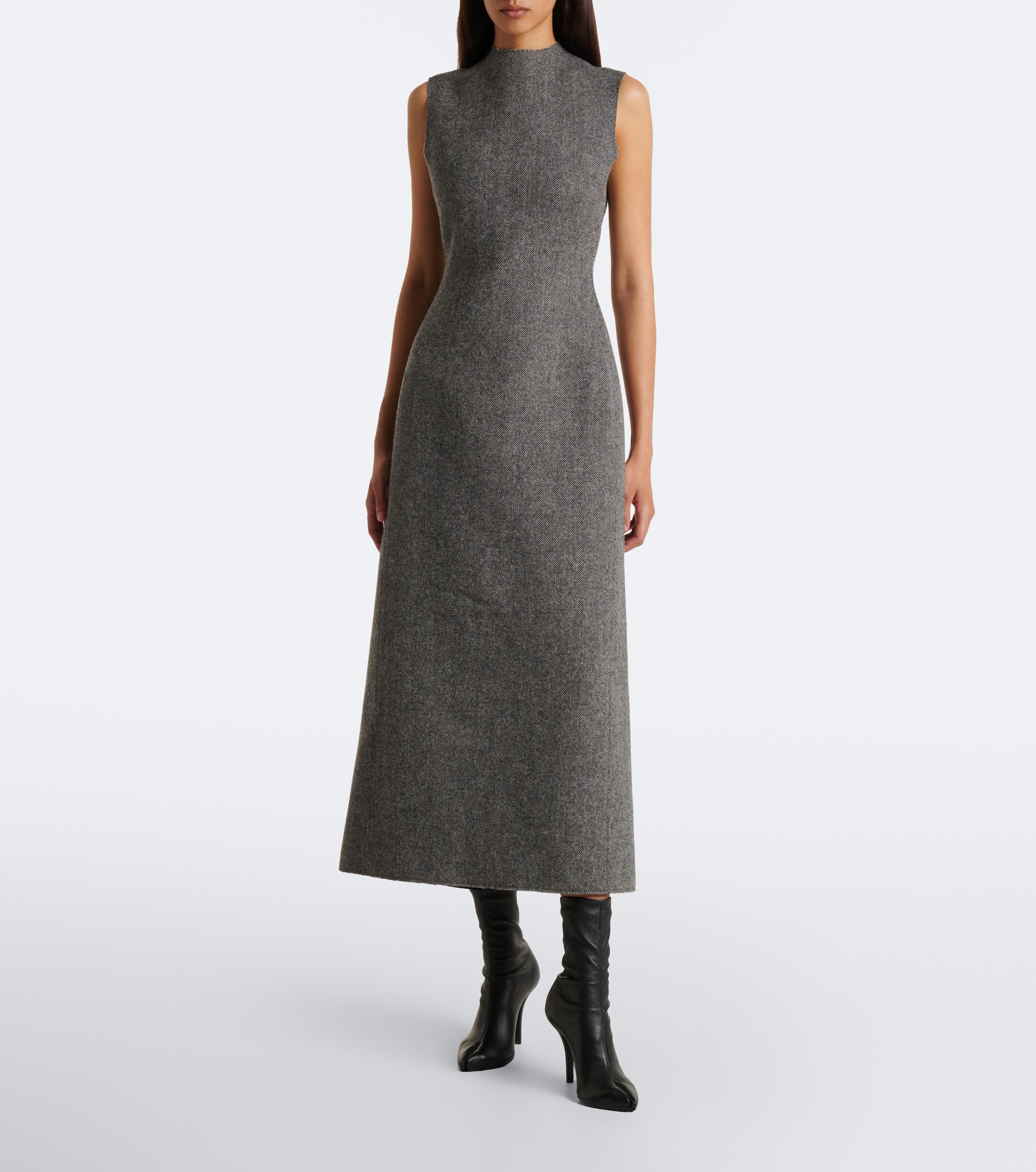 Maison Margiela Maison Margiela Herringbone virgin wool midi dress