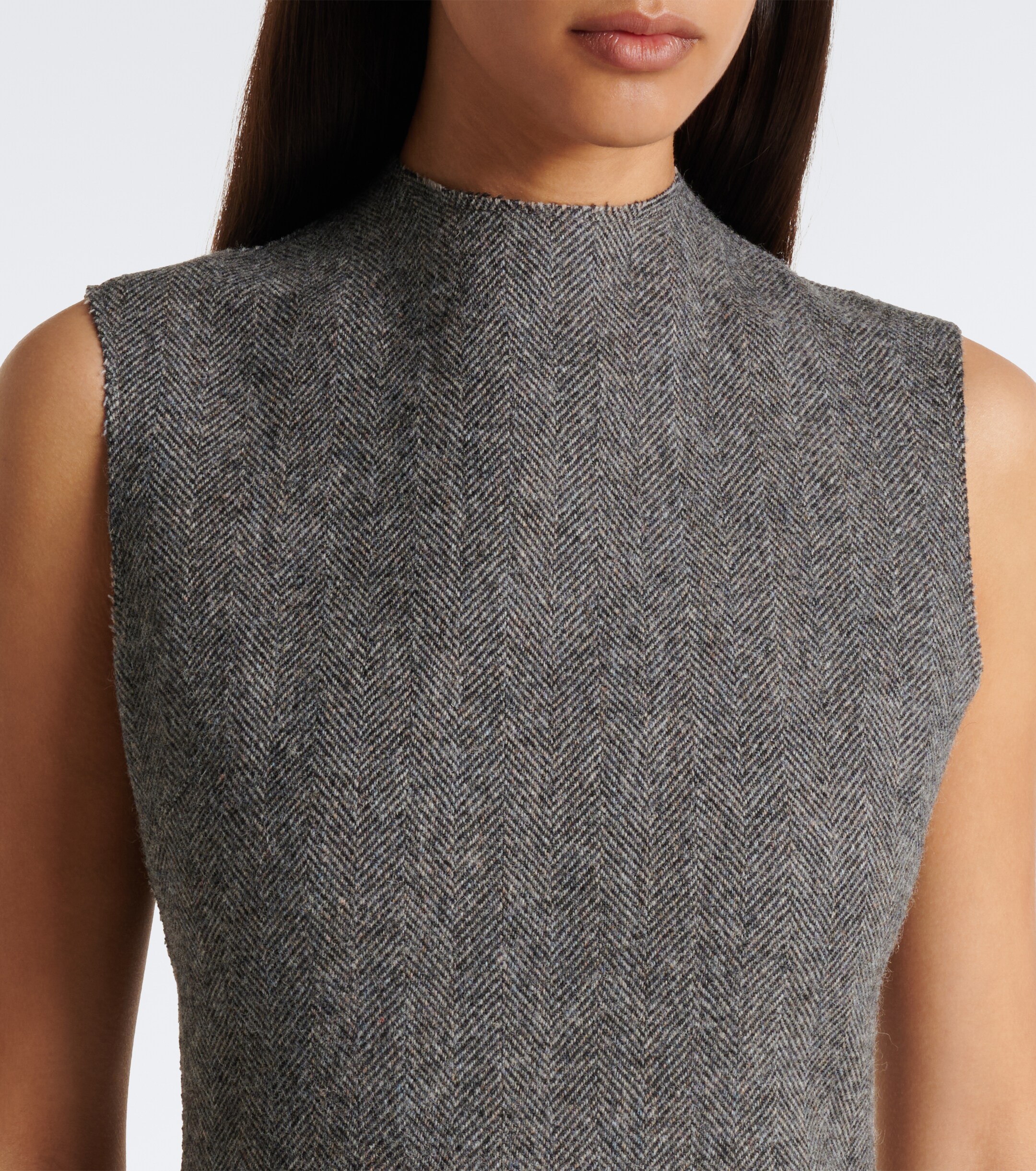 Maison Margiela Maison Margiela Herringbone virgin wool midi dress