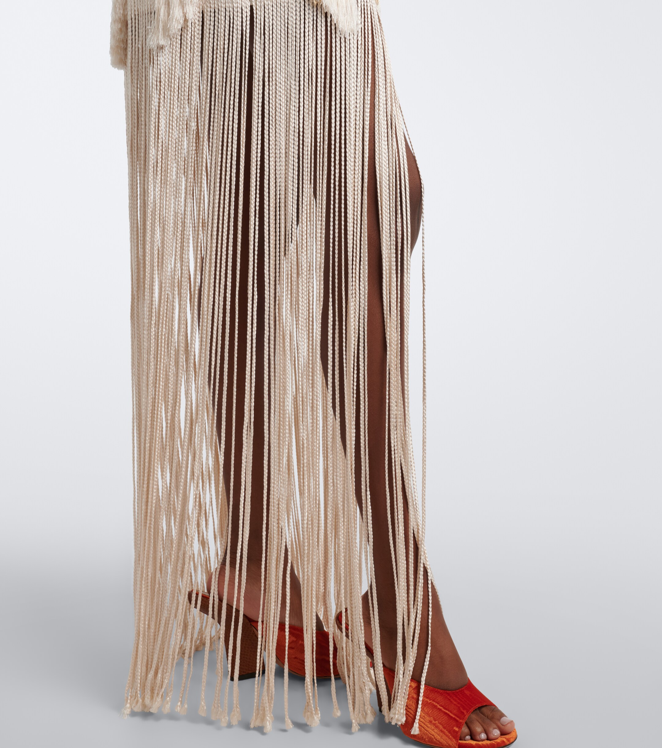 Xu Zhi Xu Zhi Embellished fringed minidress