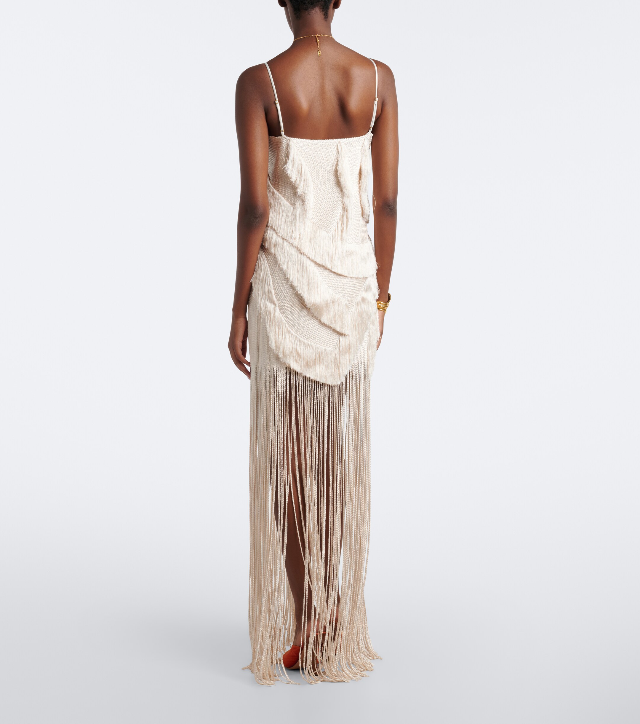Xu Zhi Xu Zhi Embellished fringed minidress