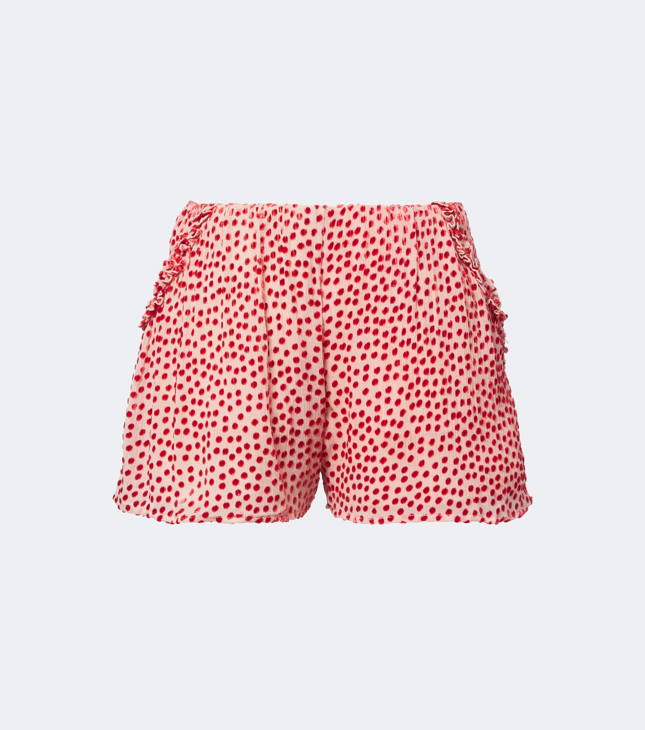POSSE Posse Elise polka-dot ruffled shorts