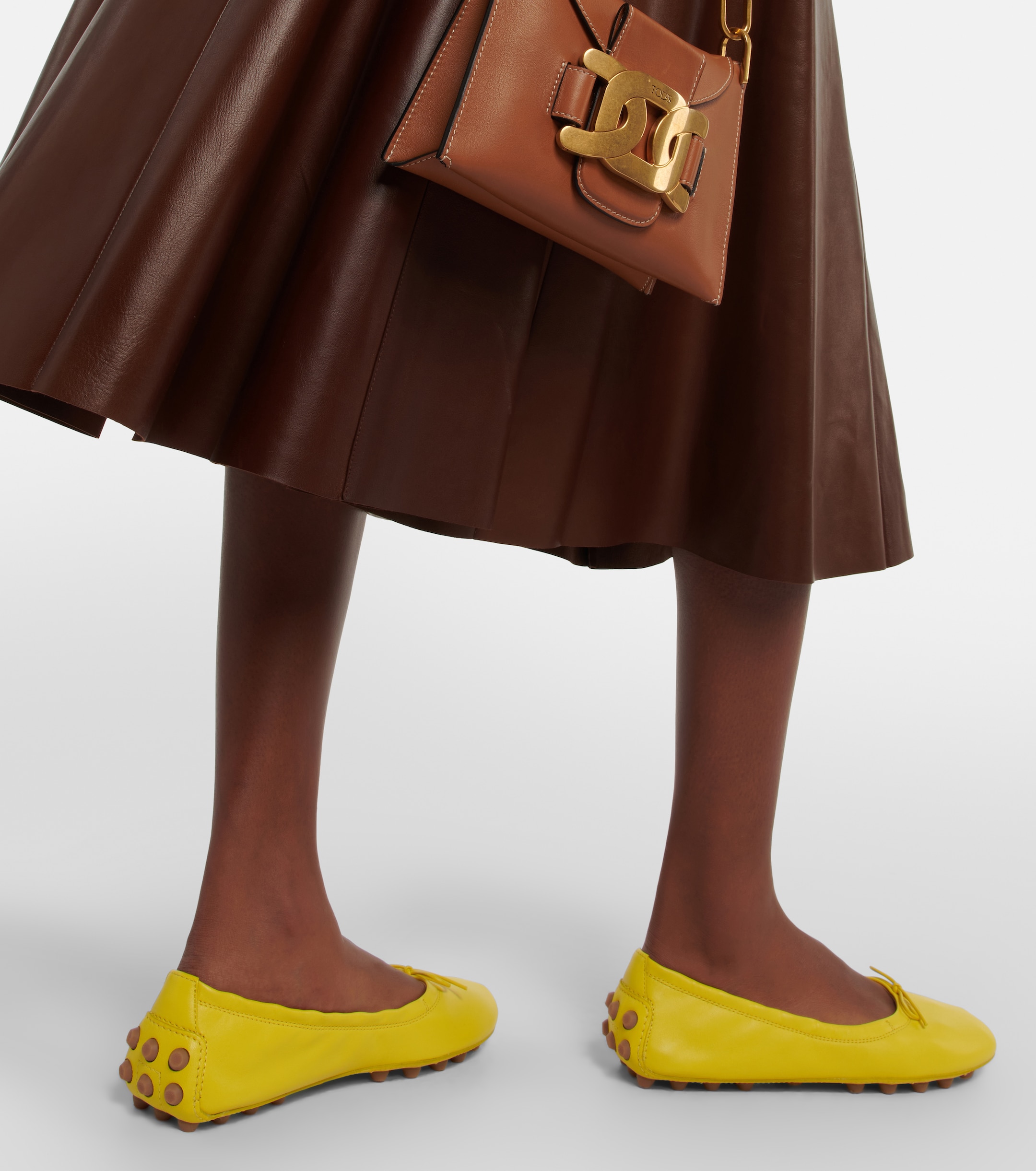 Tod's Bubble Ballerinas leather ballet flats