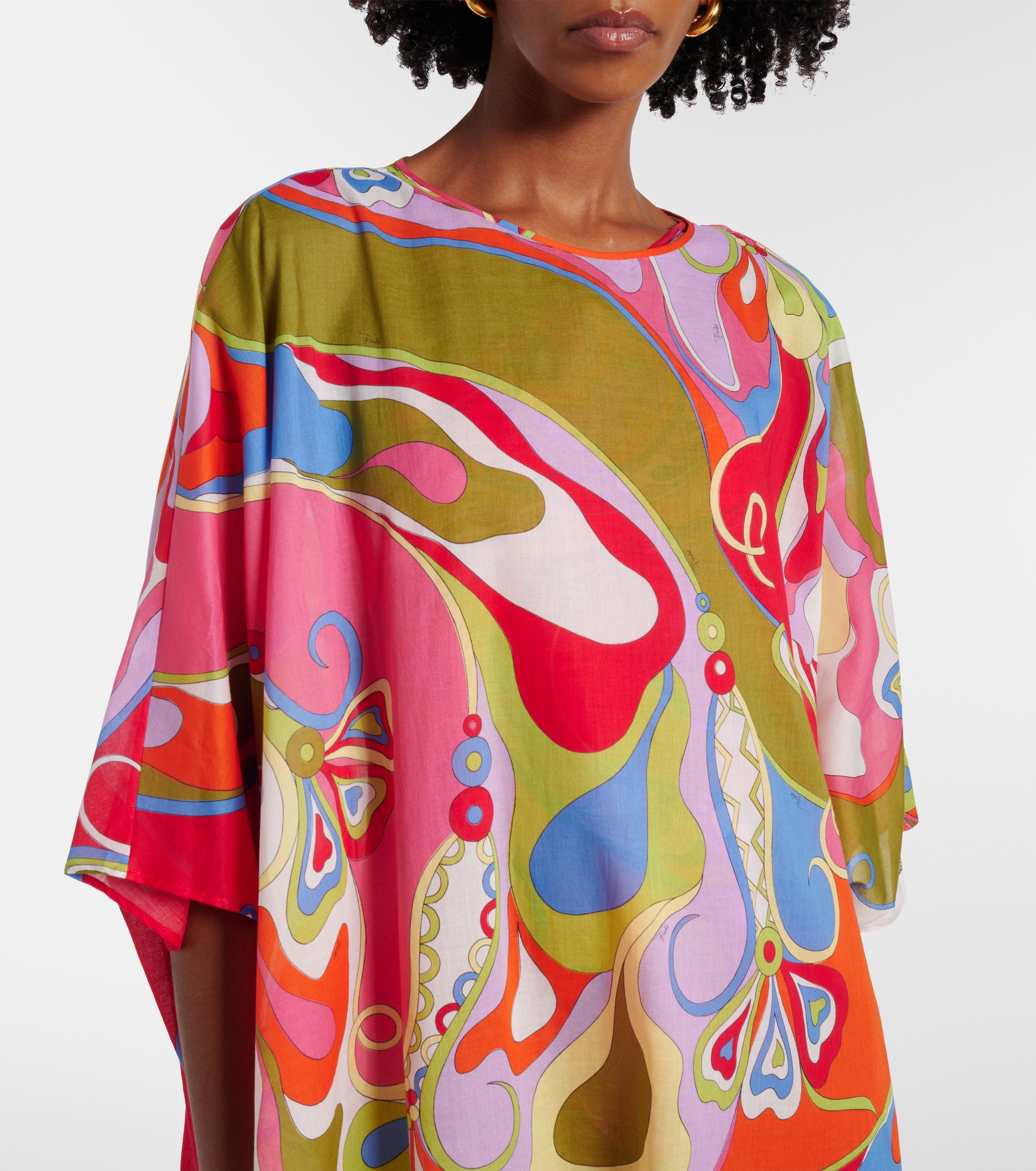 Pucci Orchidee cotton muslin kaftan