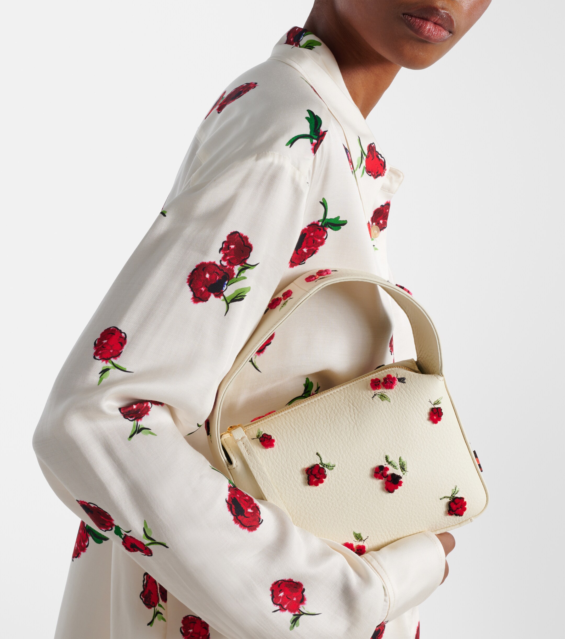 KHAITE Elena Small leather shoulder bag