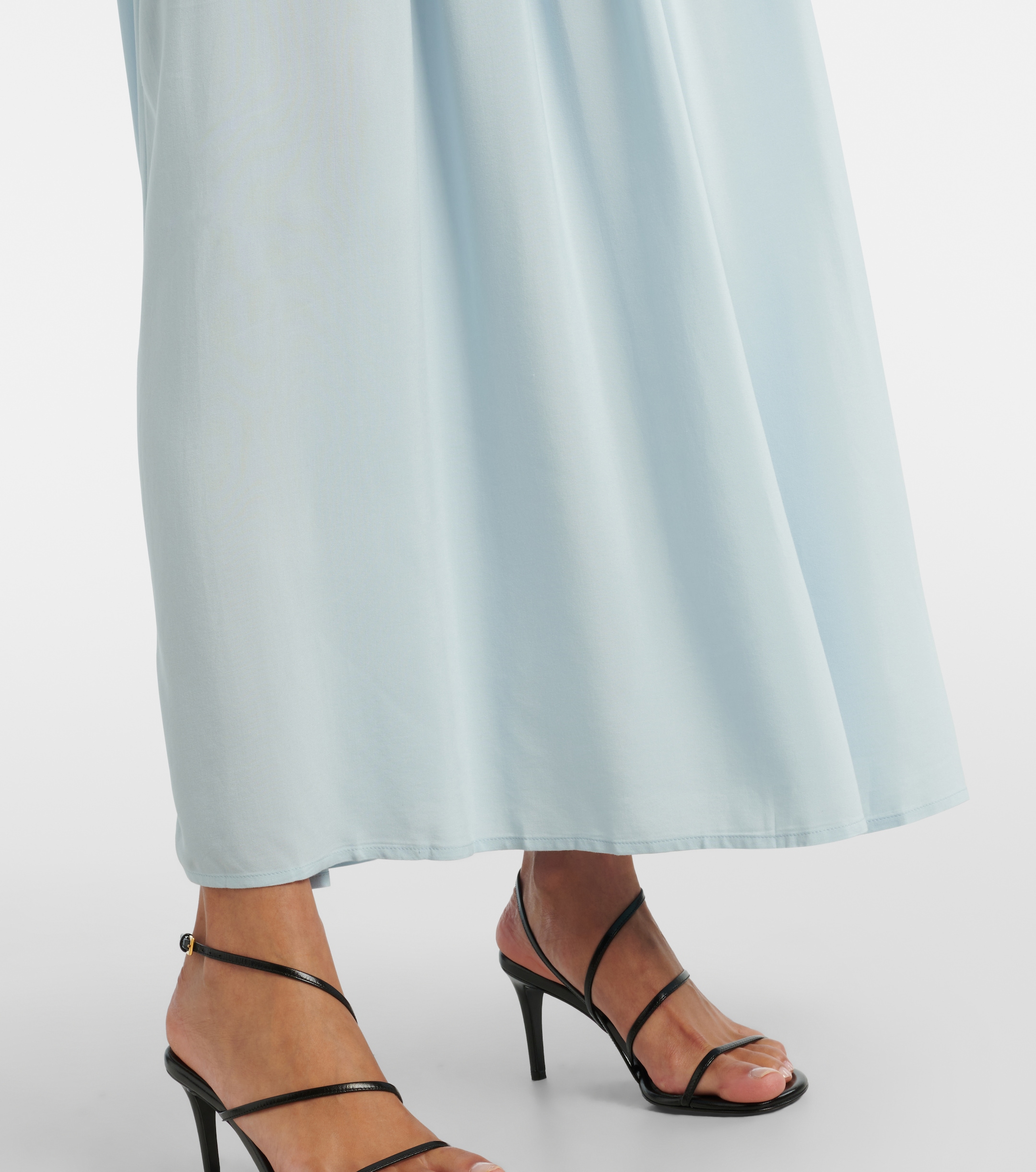 Faithfull Hedy strapless linen maxi dress