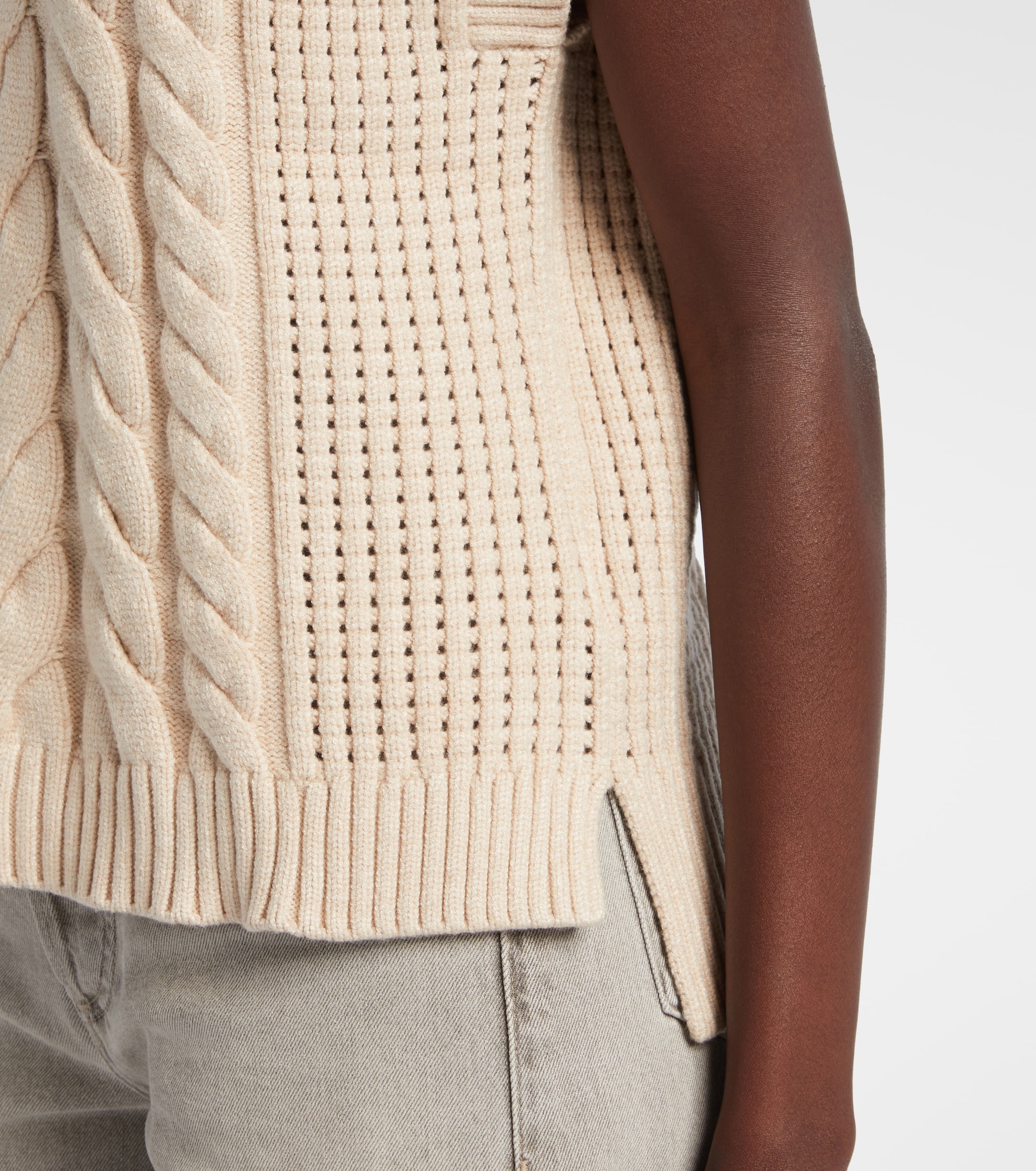 Varley Varley Pixie cable-knit sweater vest