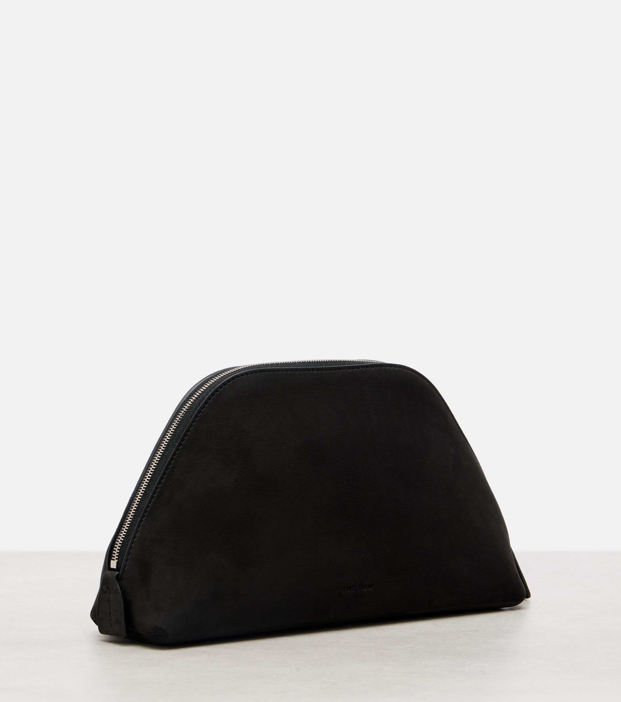 The Row Devon suede clutch