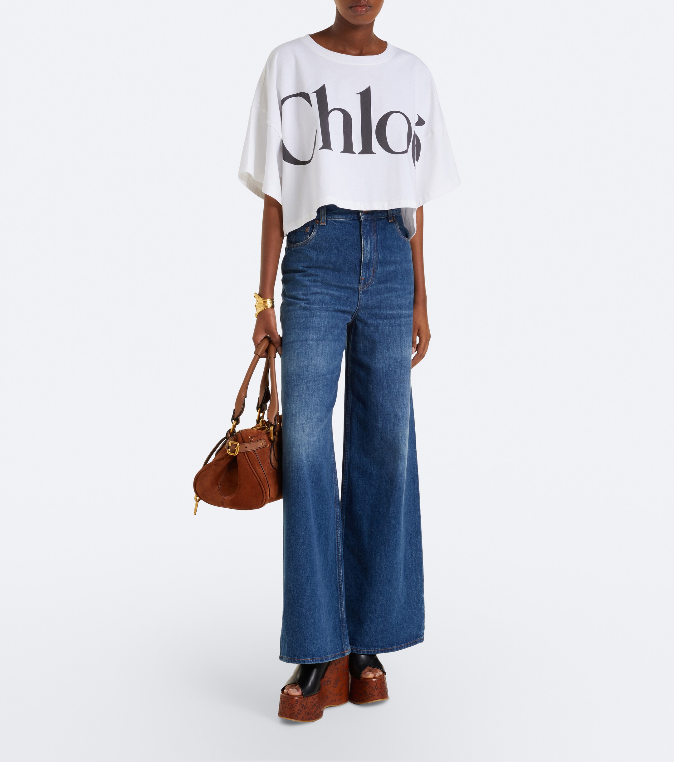 Chloé Paddington suede shoulder bag