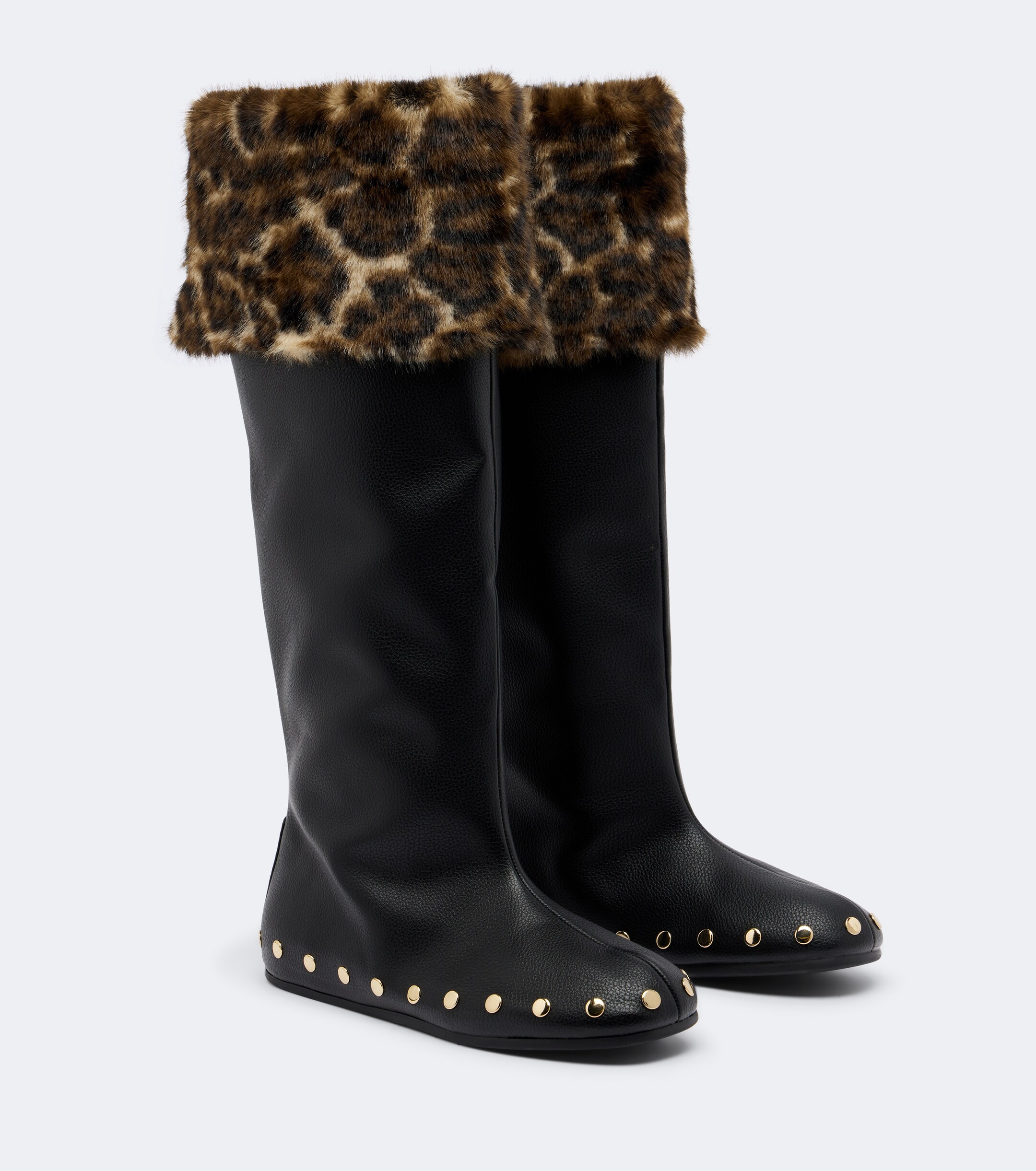 GANNI Ganni Jenny studded knee-high boots