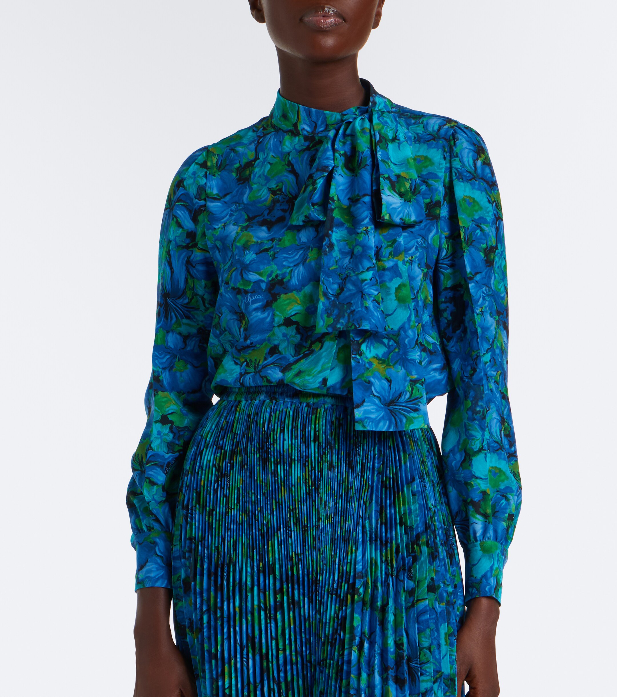 Gucci Gucci Floral silk georgette blouse