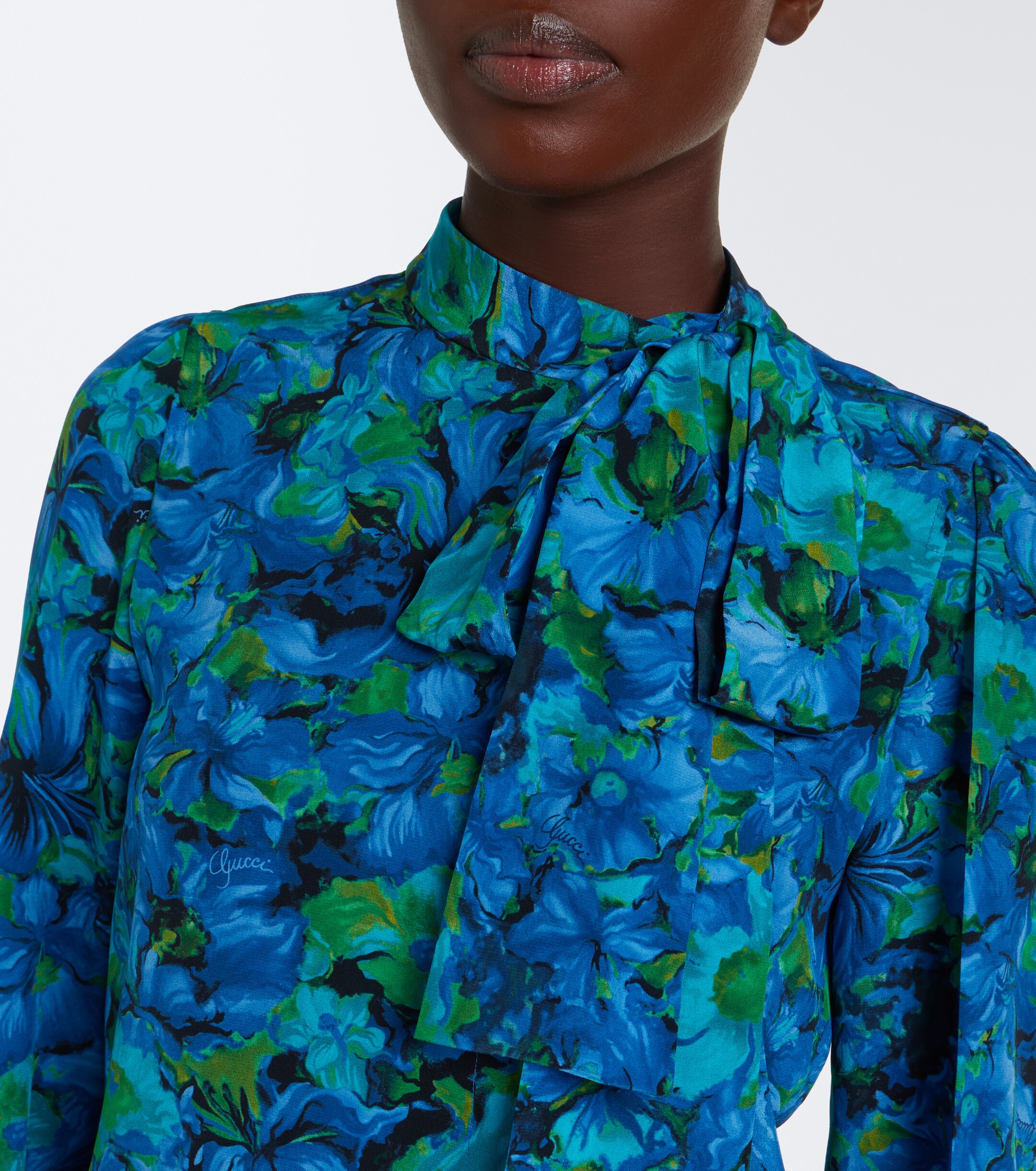 Gucci Gucci Floral silk georgette blouse