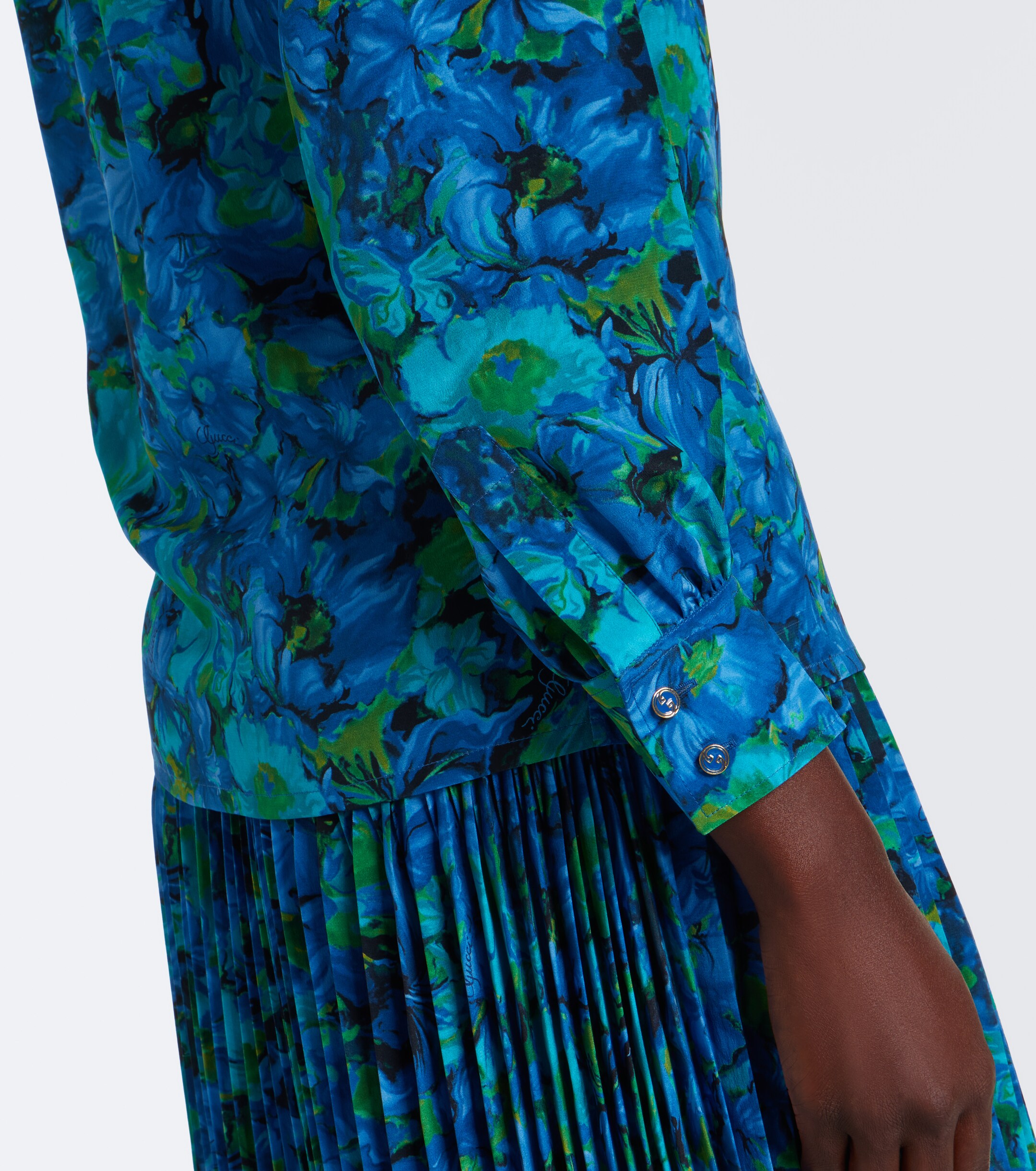 Gucci Gucci Floral silk georgette blouse