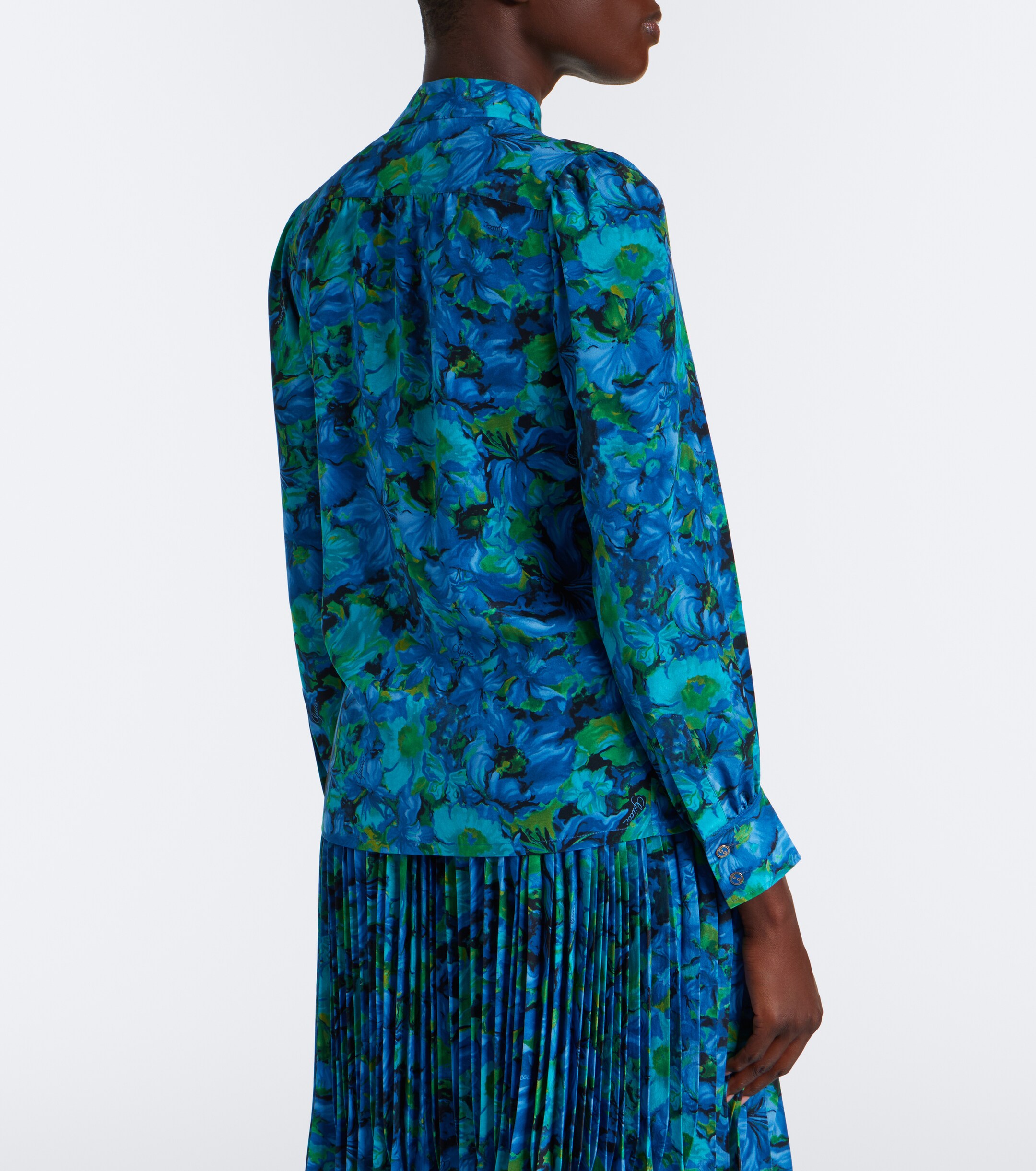 Gucci Gucci Floral silk georgette blouse