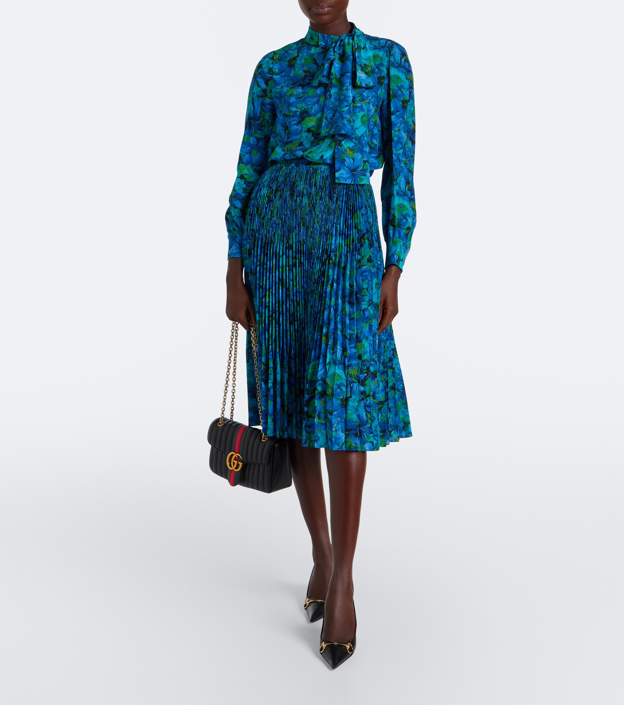 Gucci Gucci Floral silk georgette blouse