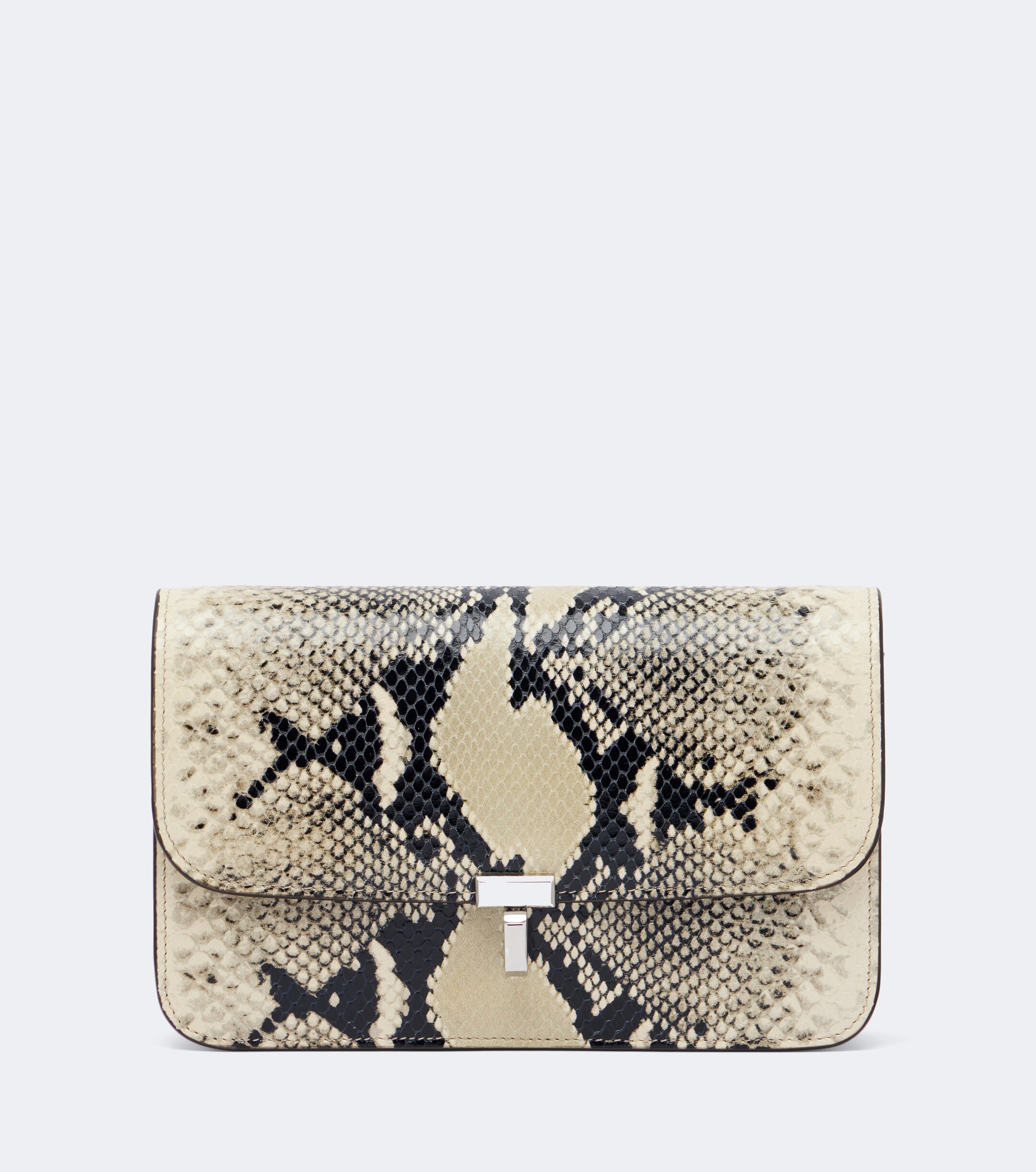 TOTEME T-Lock snake-effect leather crossbody bag