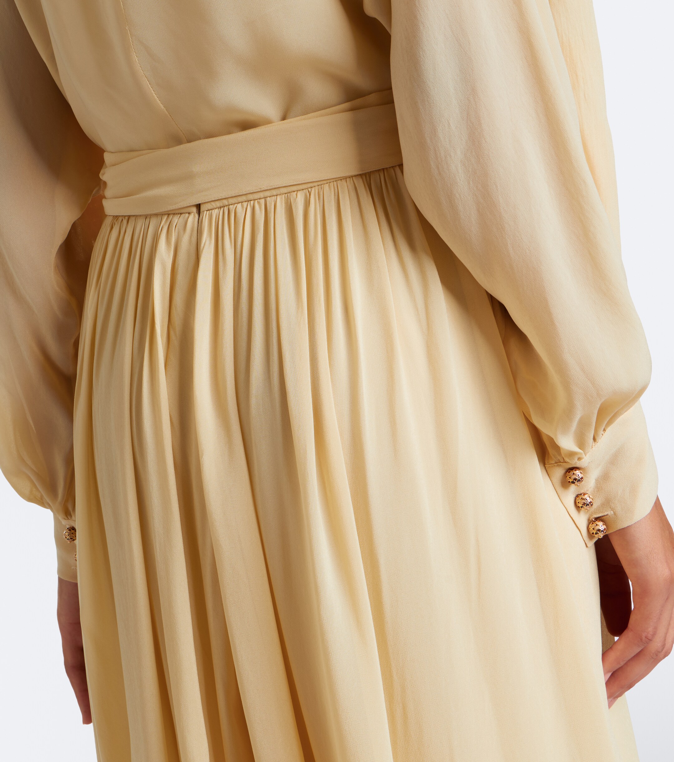 Zimmermann Zimmermann Valiant belted pleated midi skirt