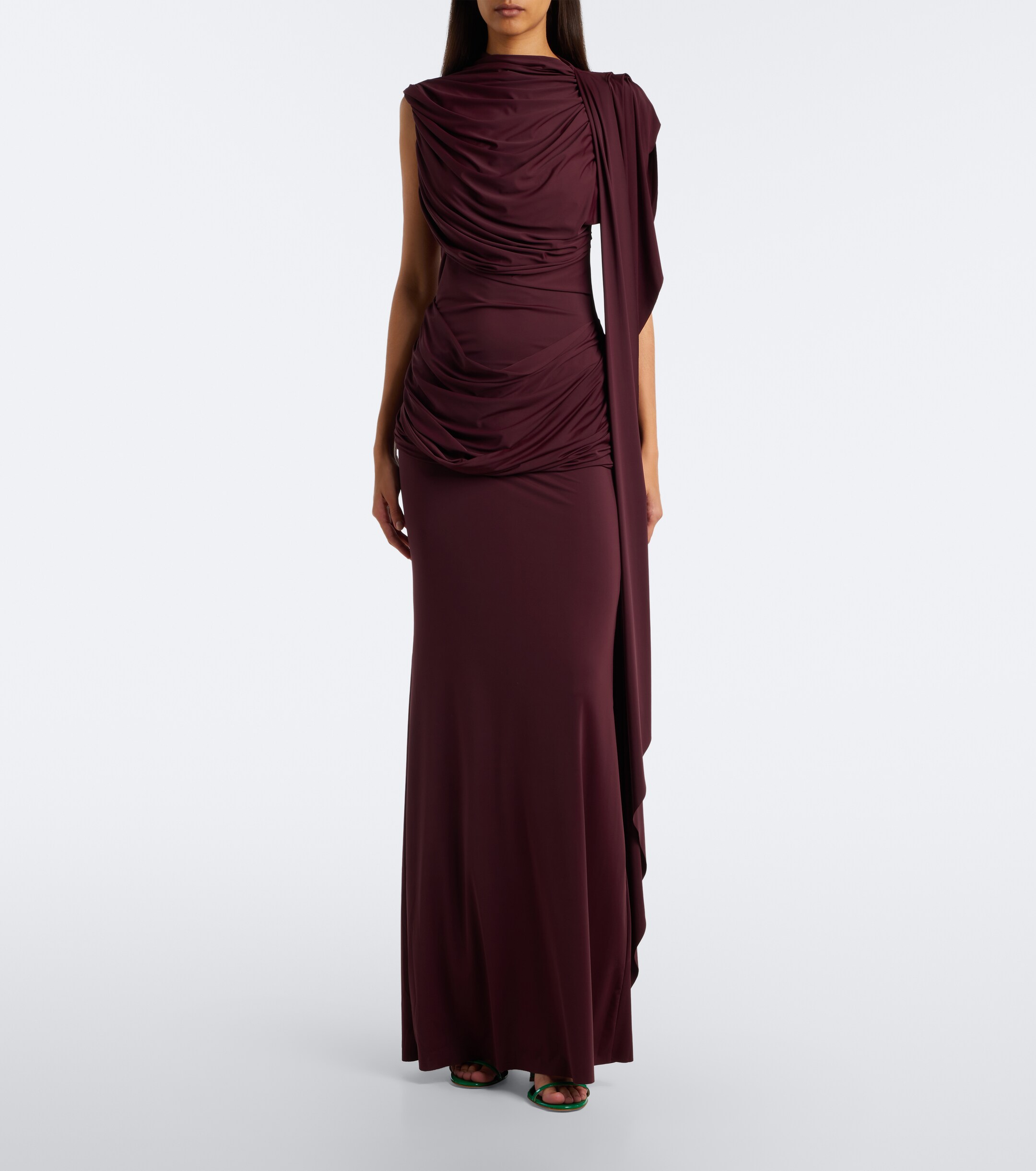 DE LA VALI De La Vali Draped jersey gown