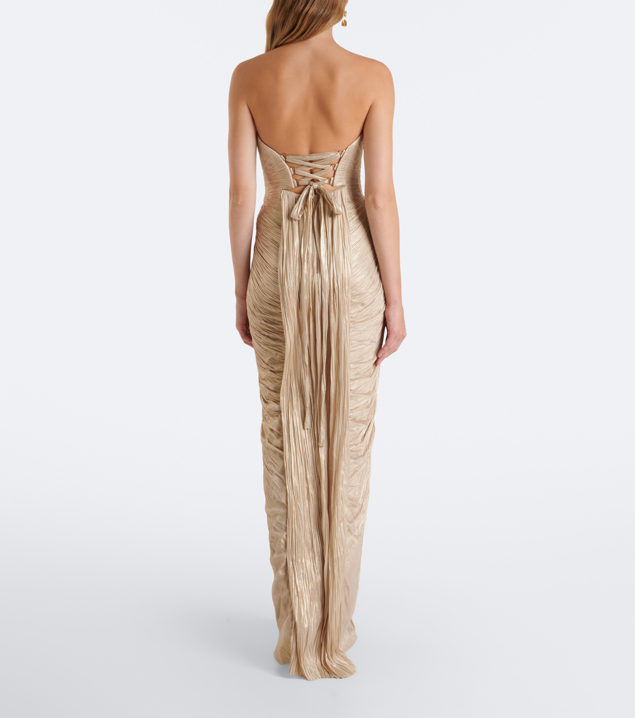 Maria Lucia Hohan Maria Lucia Hohan Jasleen pleated silk bustier gown