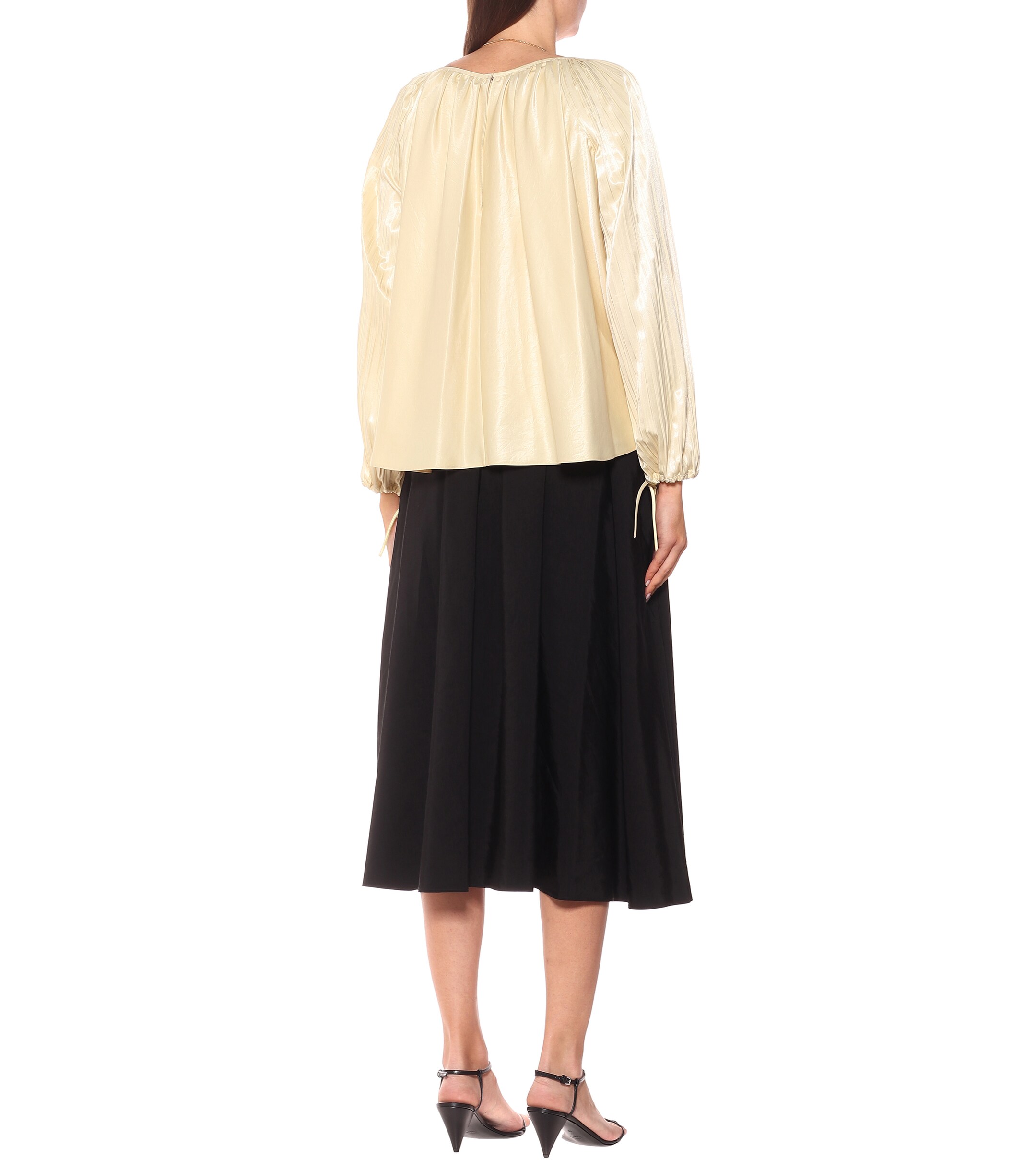 Jil Sander Gathered satin top