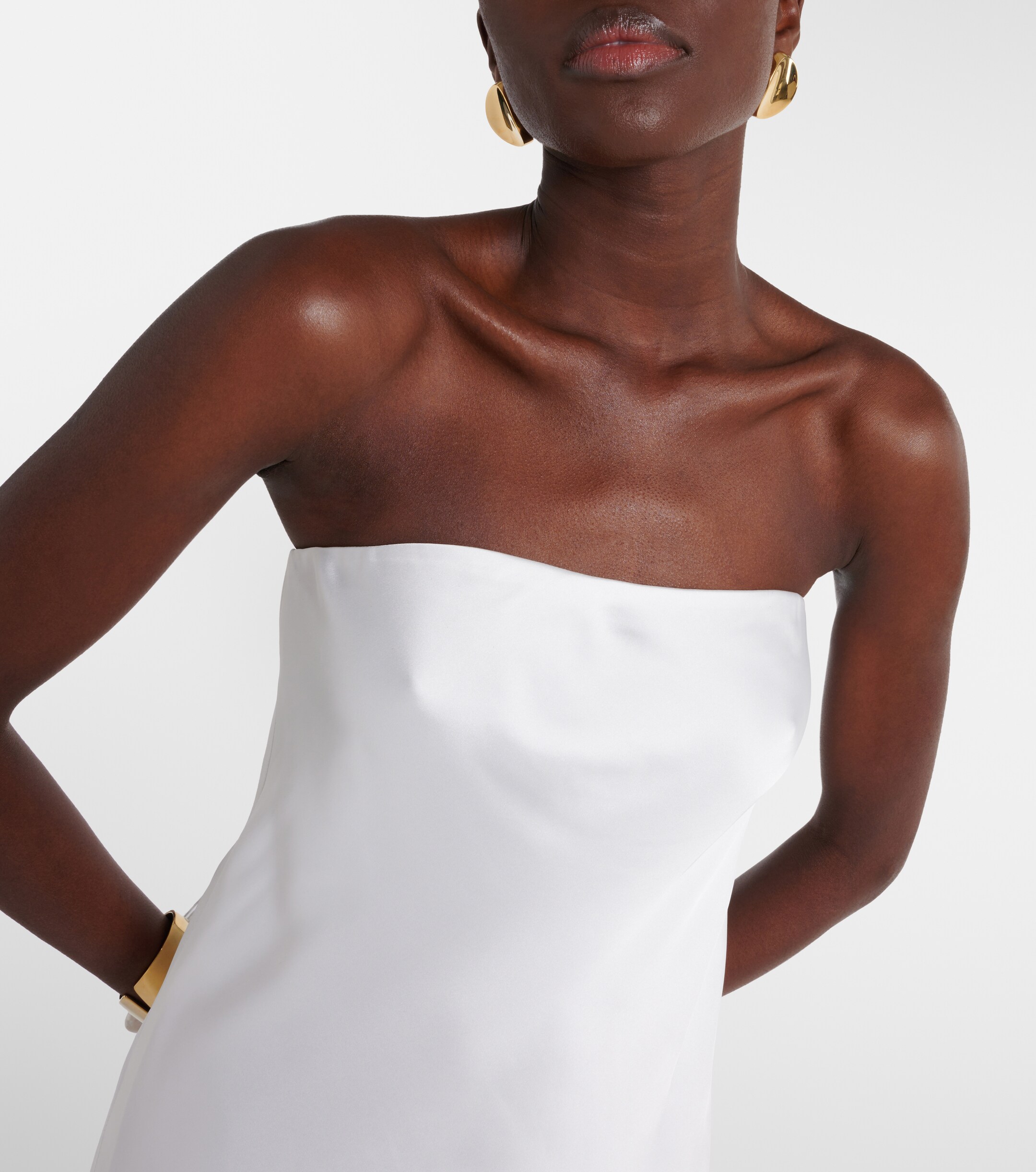 Norma Kamali Crêpe satin gown
