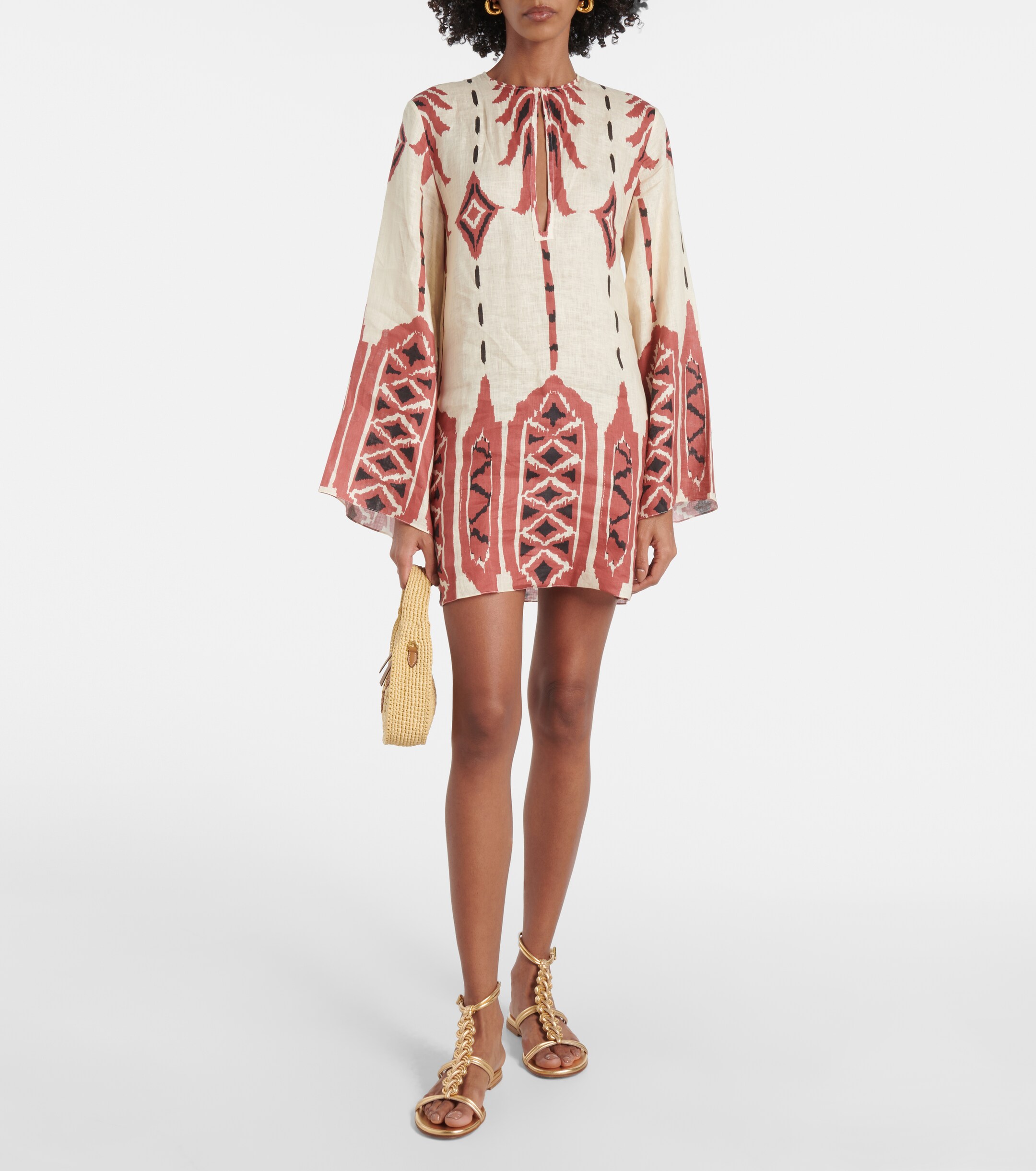 Johanna Ortiz Linen minidress