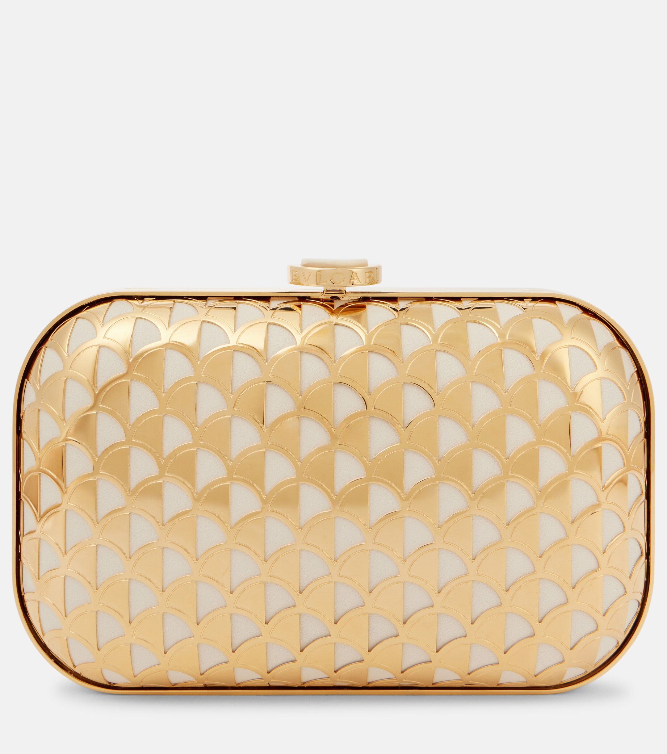 Bvlgari Bvlgari Calla gold-plated clutch