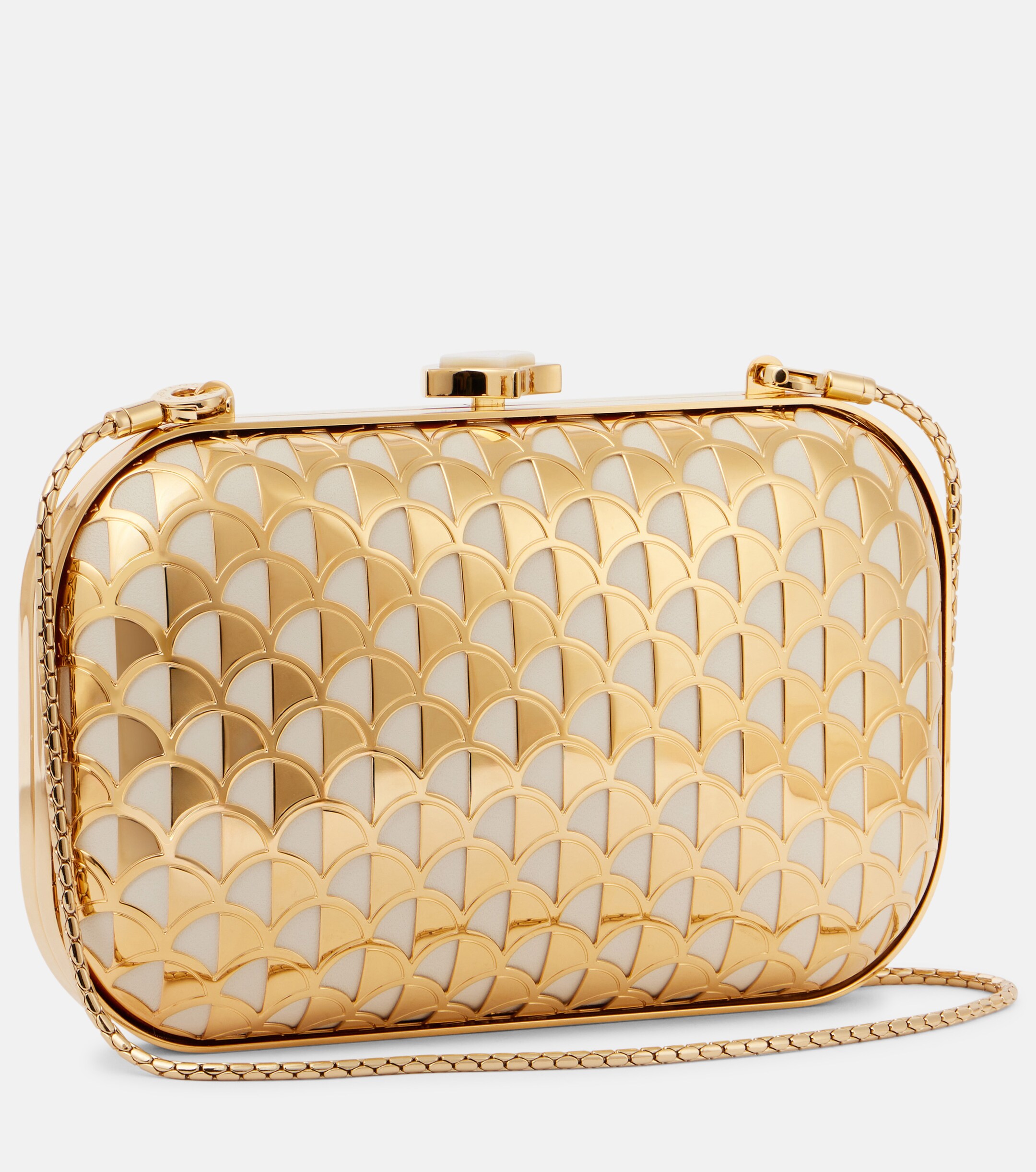 Bvlgari Bvlgari Calla gold-plated clutch