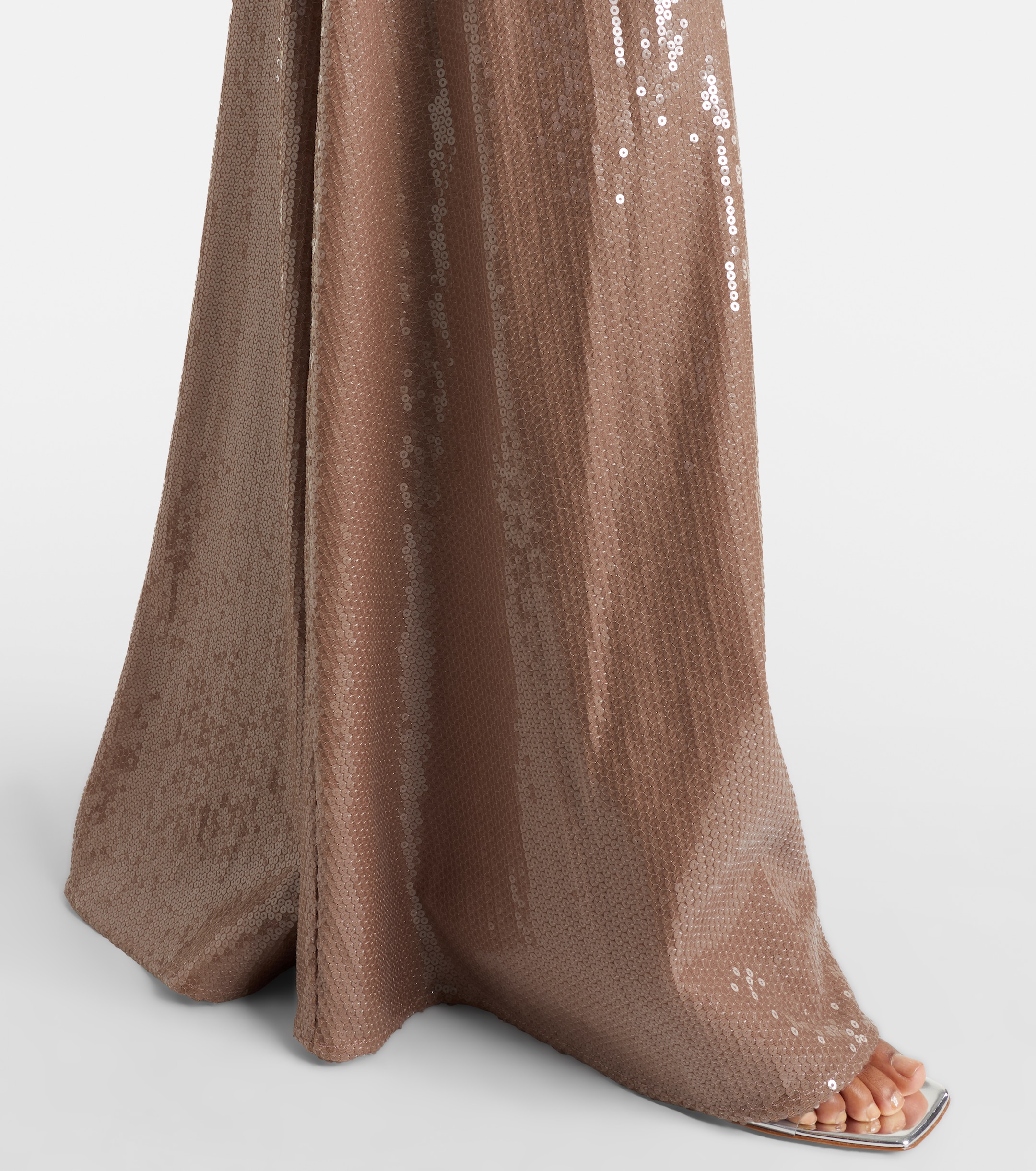 Alex Perry Sequined strapless gown