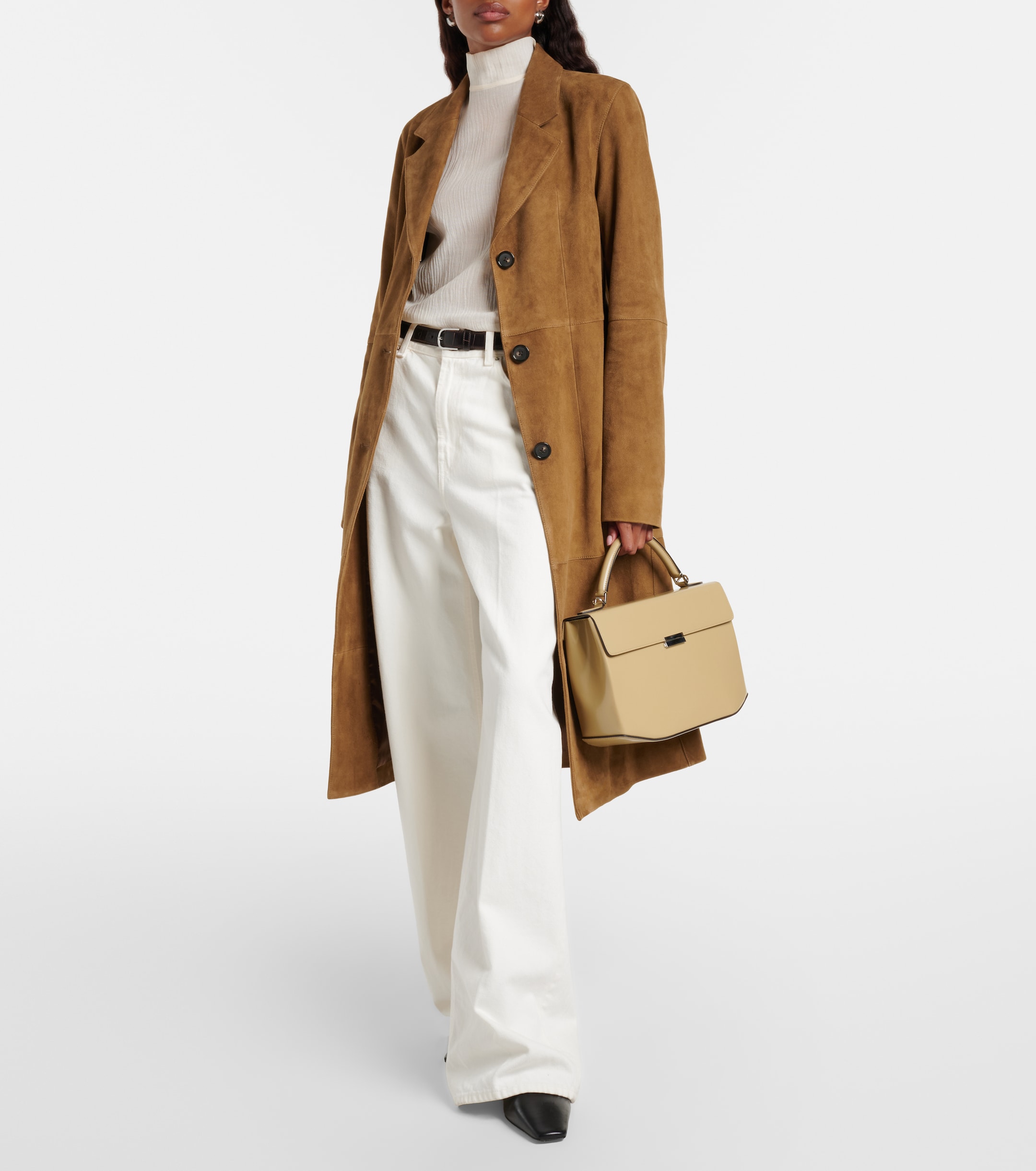 TOTEME Box Small leather top-handle bag