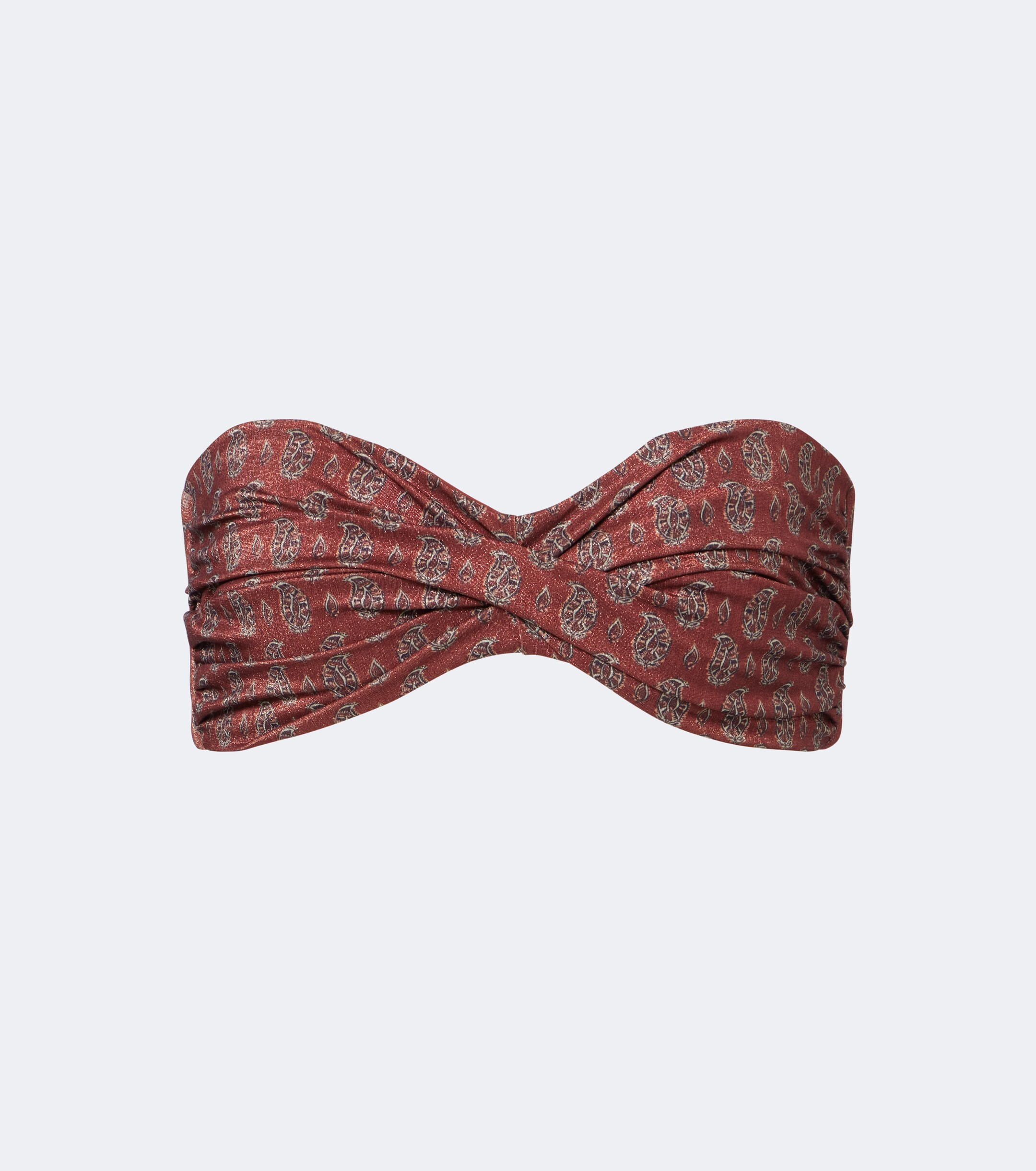 Johanna Ortiz Johanna Ortiz Printed bandeau bikini top