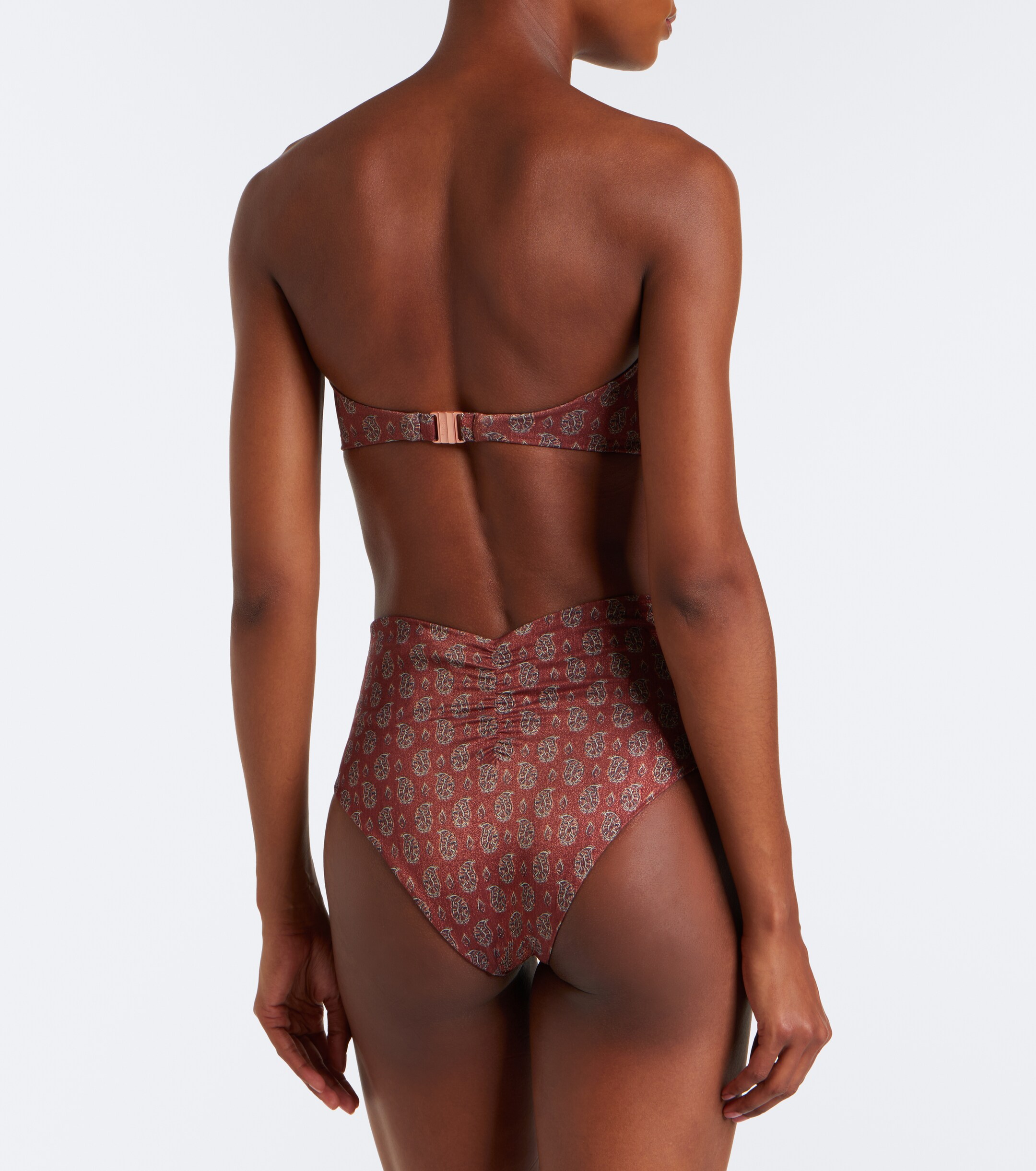 Johanna Ortiz Johanna Ortiz Printed bandeau bikini top
