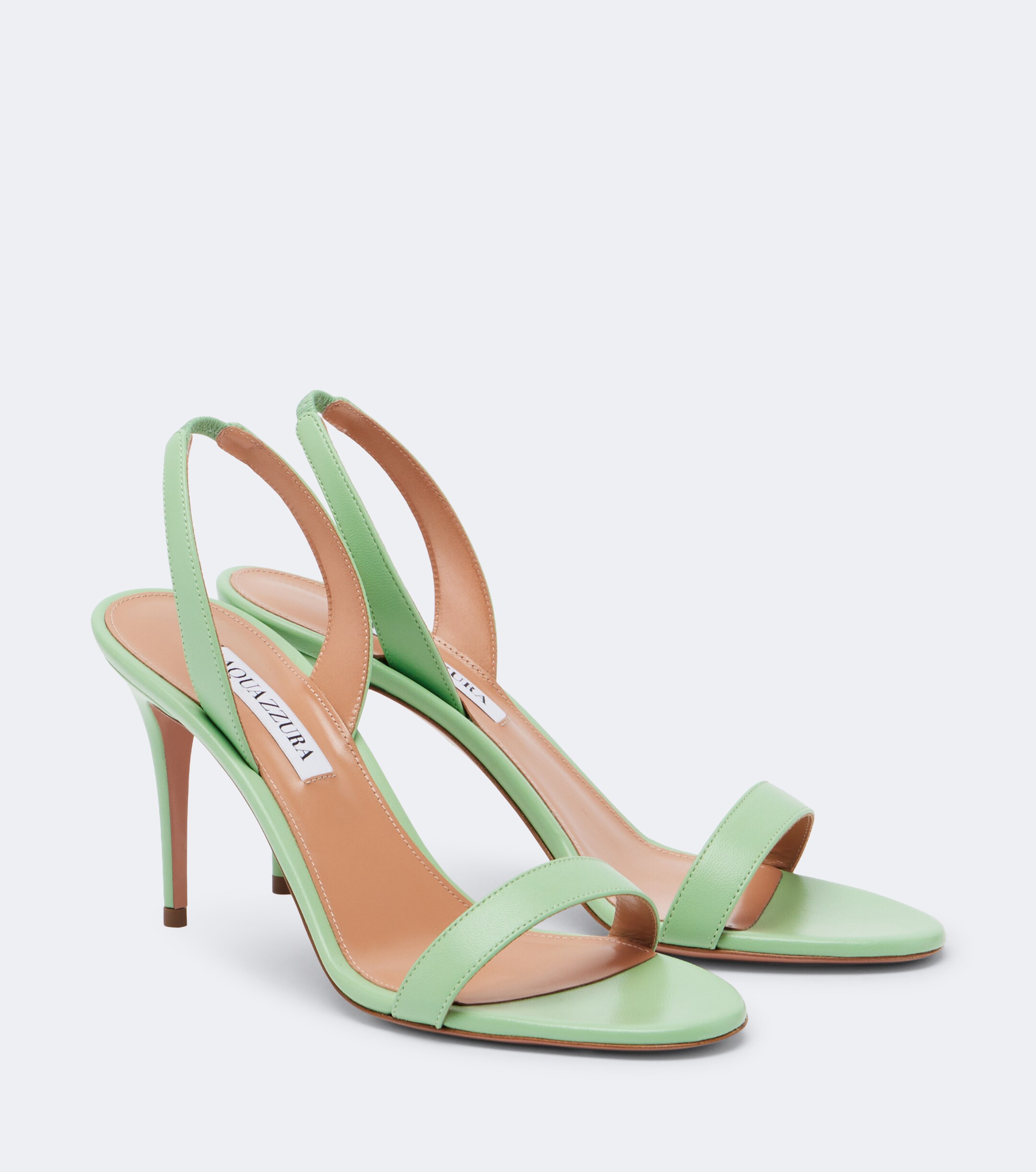 AQUAZZURA Aquazzura So Nude leather slingback sandals