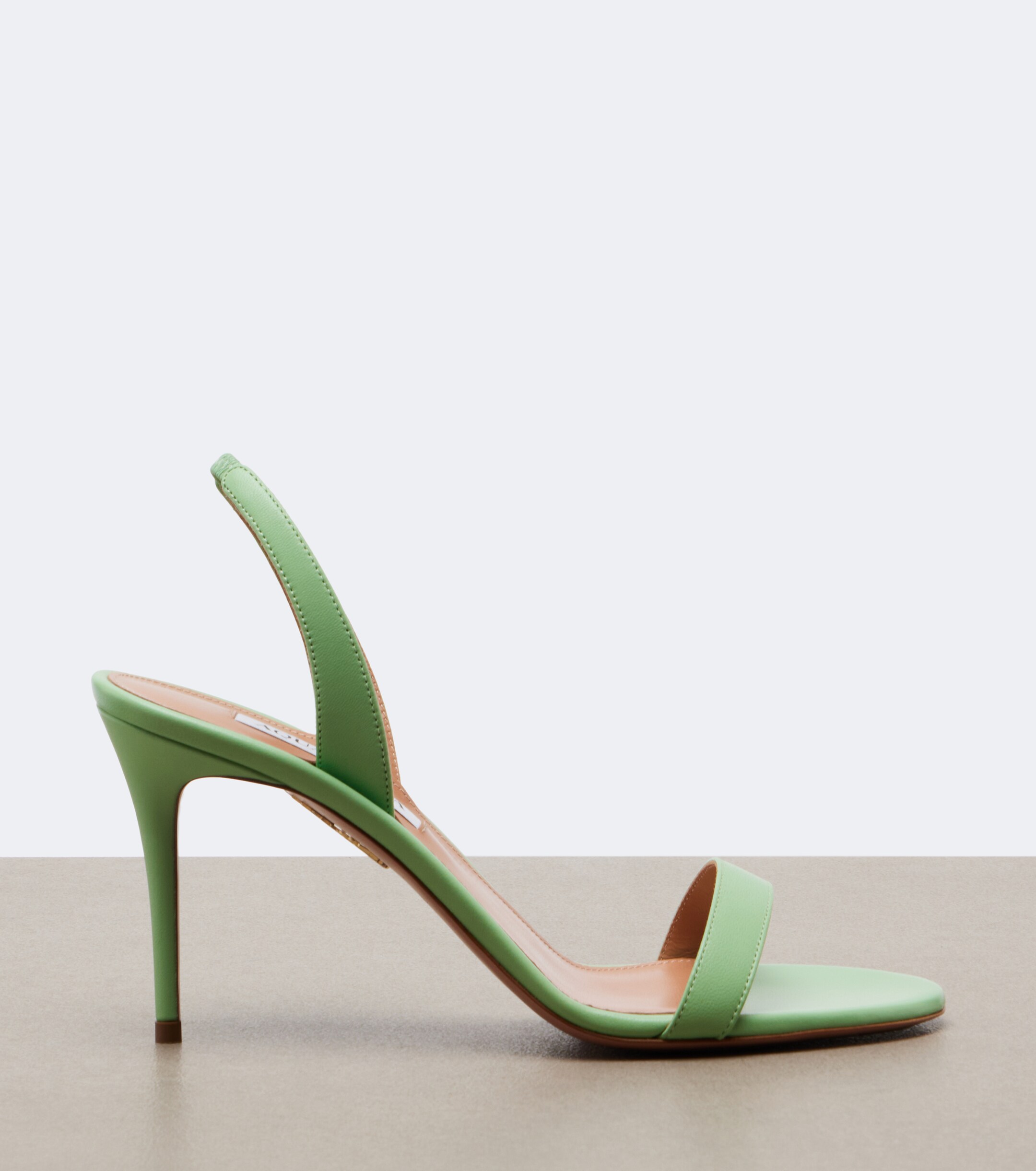 AQUAZZURA Aquazzura So Nude leather slingback sandals