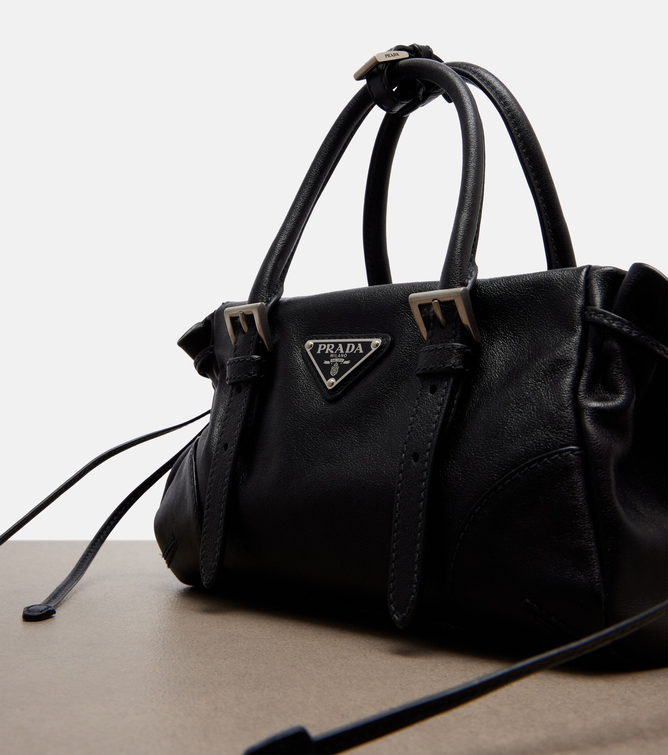 Prada Prada Bonnie Small leather top-handle bag