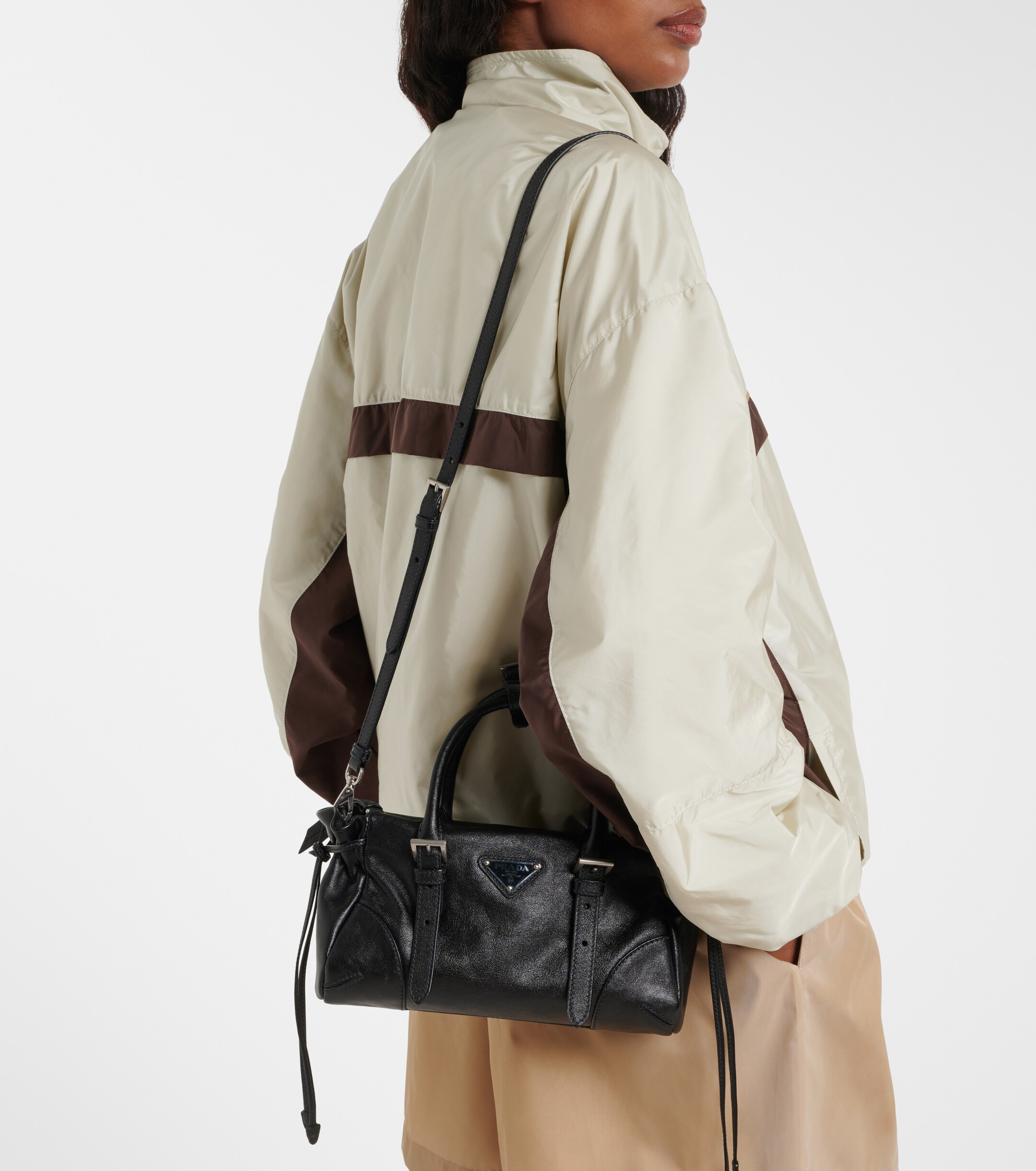 Prada Prada Bonnie Small leather top-handle bag