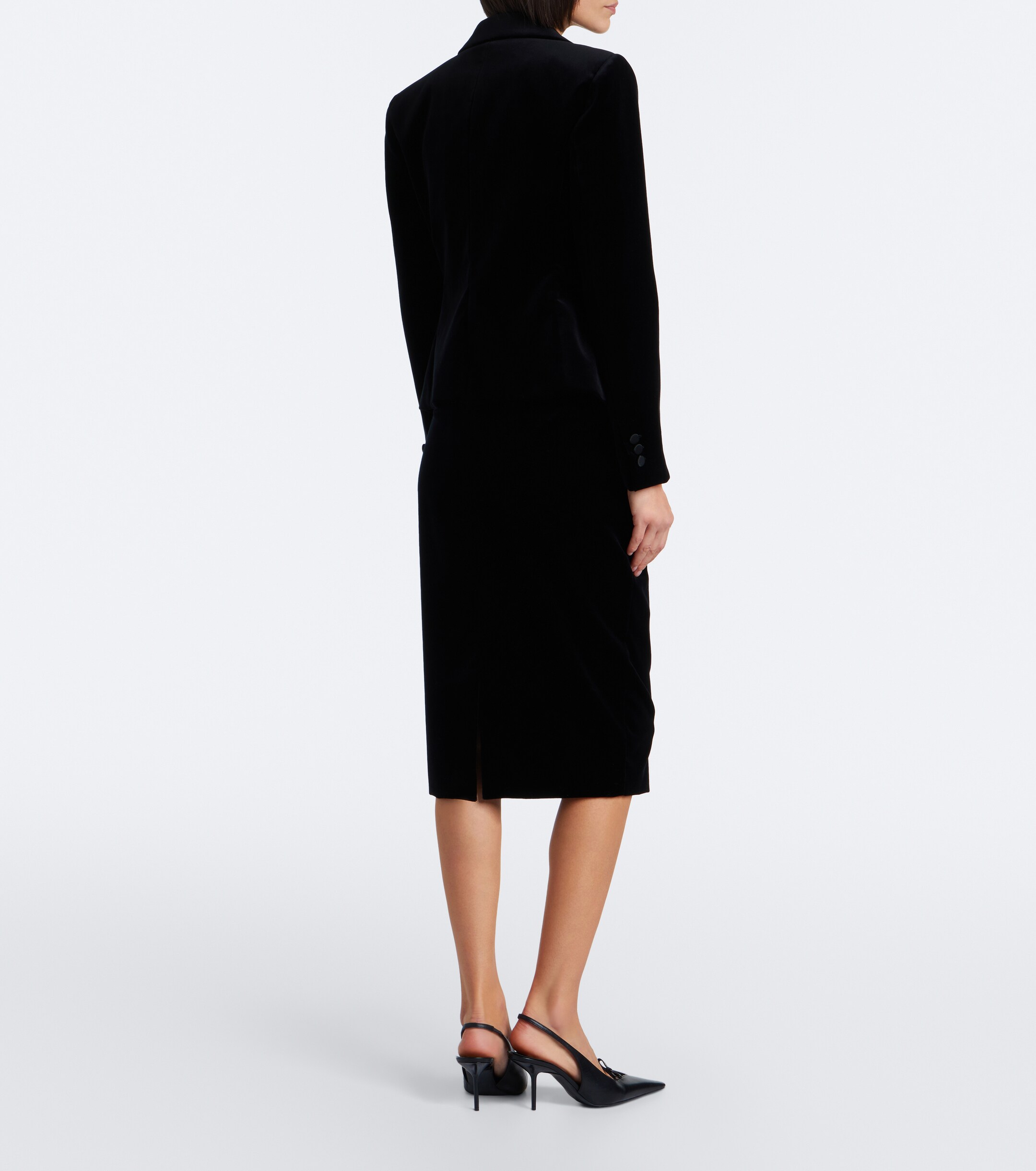 Max Mara Max Mara Elegante cotton velvet pencil skirt