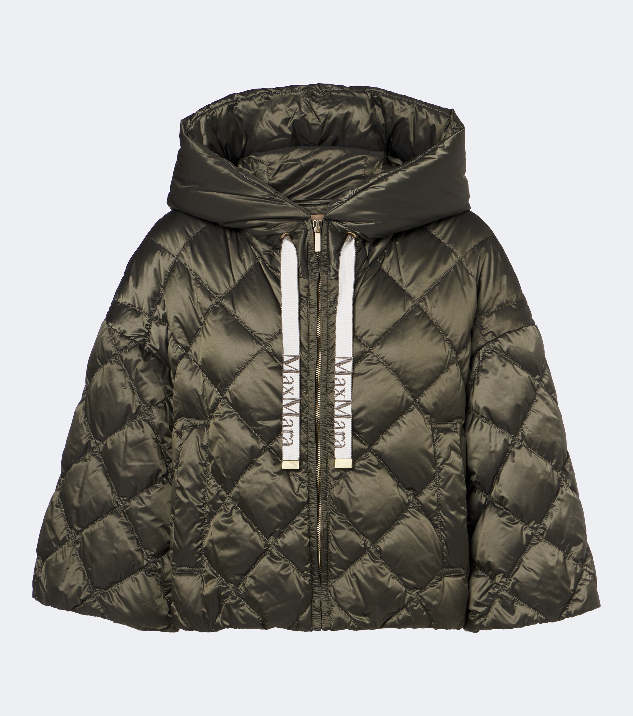 Max Mara Max Mara Hooded quilted cropped down jacket