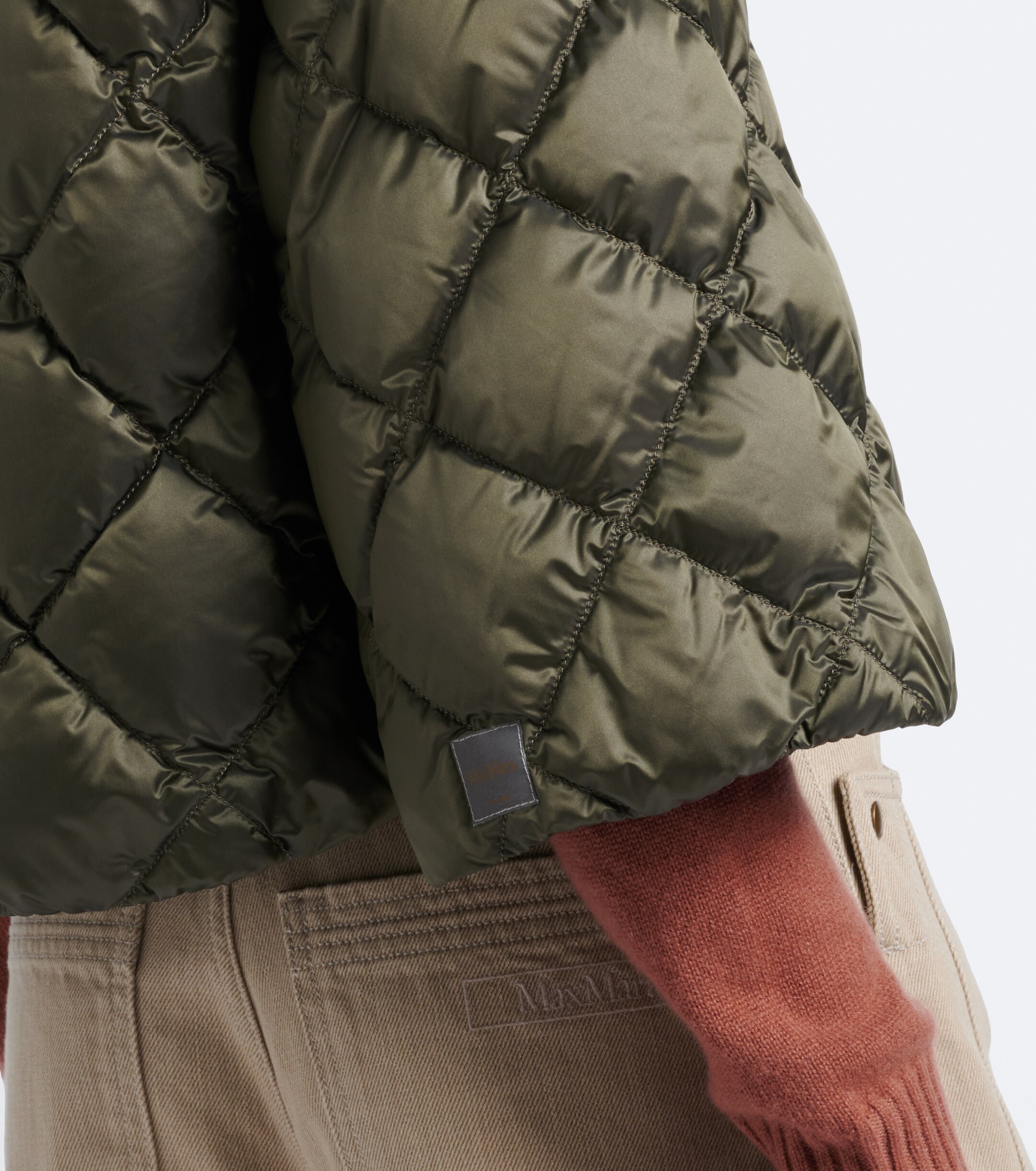 Max Mara Max Mara Hooded quilted cropped down jacket