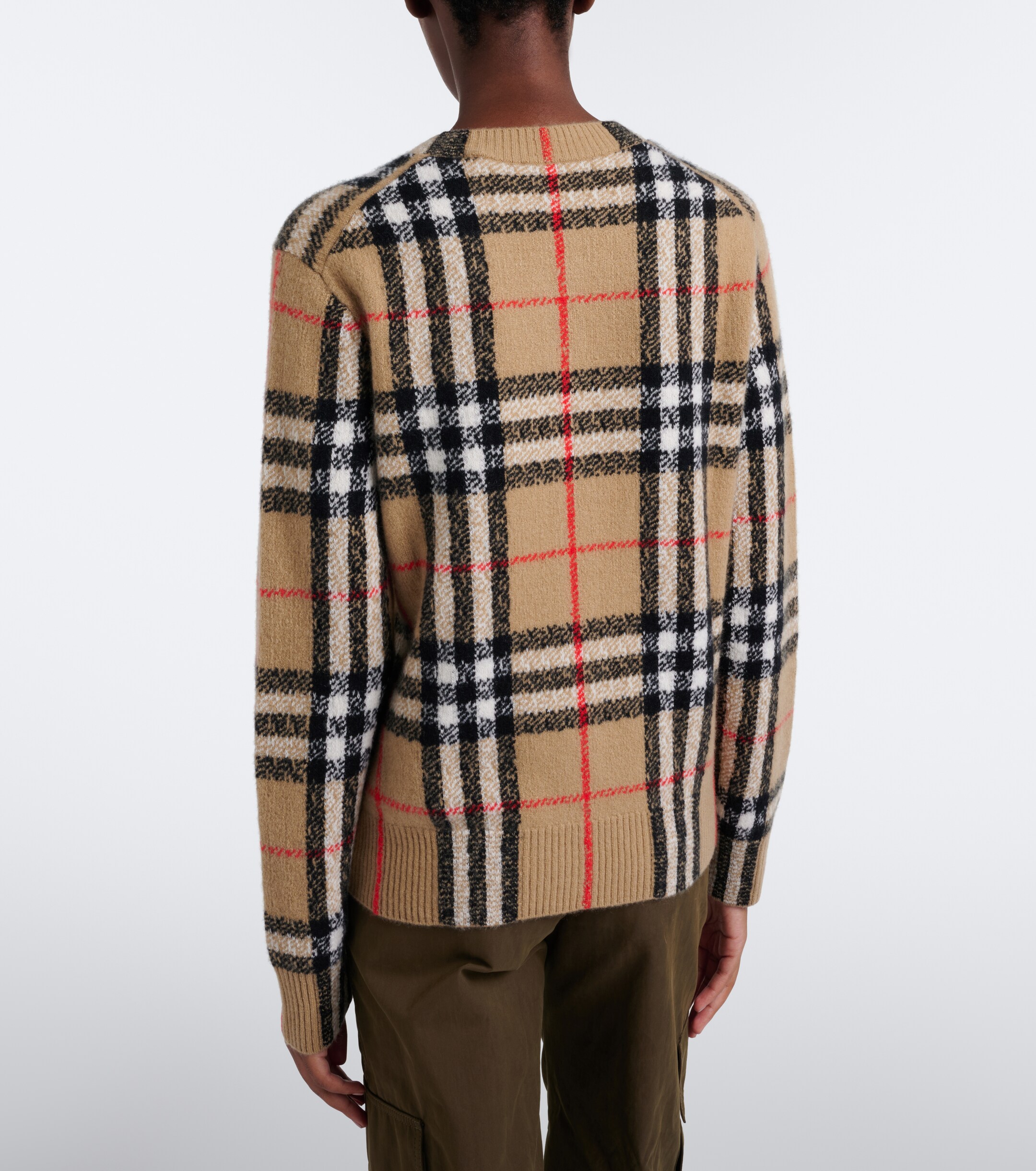 Burberry Burberry Burberry Check cashmere cardigan