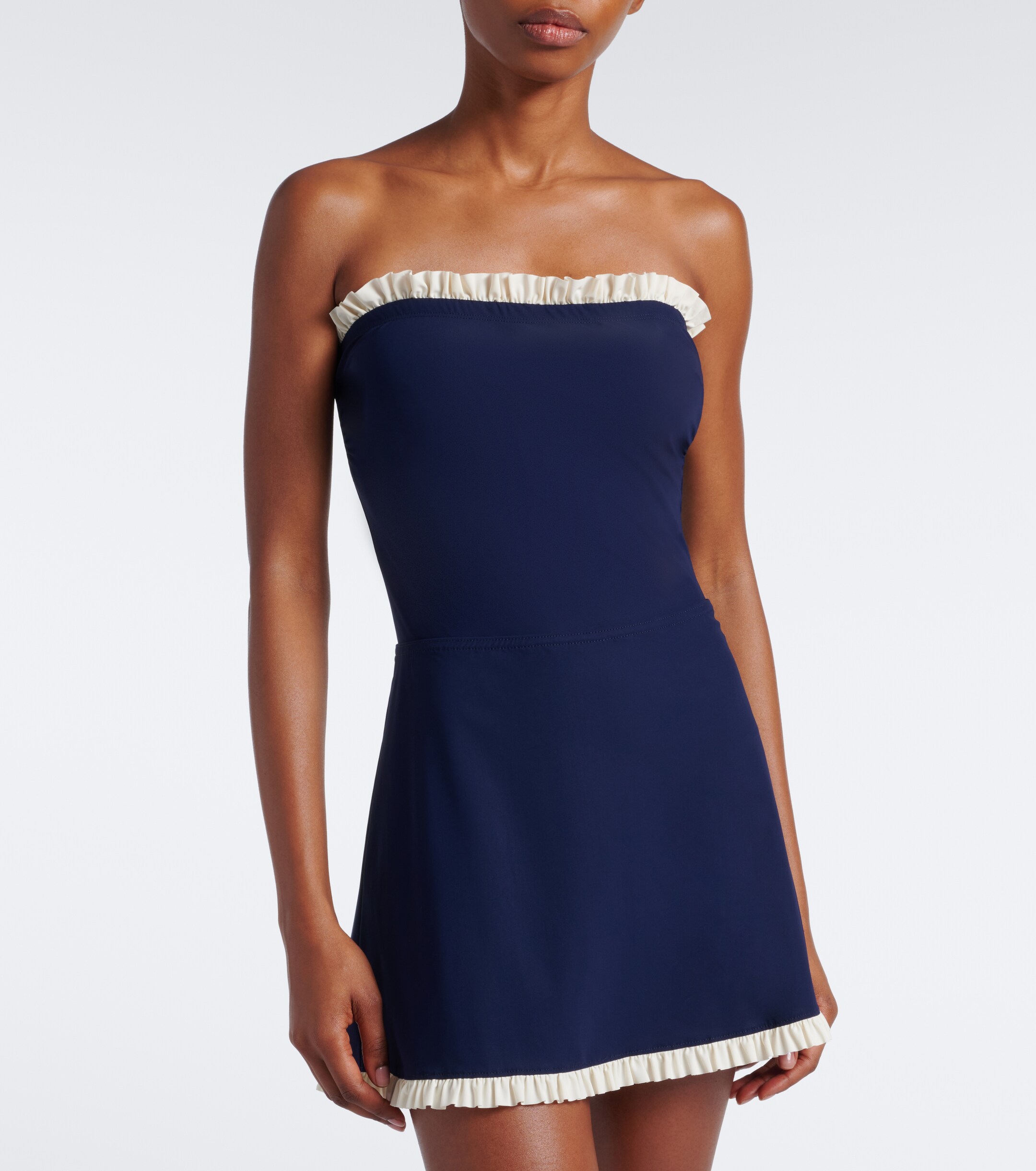 Karla Colletto Karla Colletto Ruffled jersey miniskirt