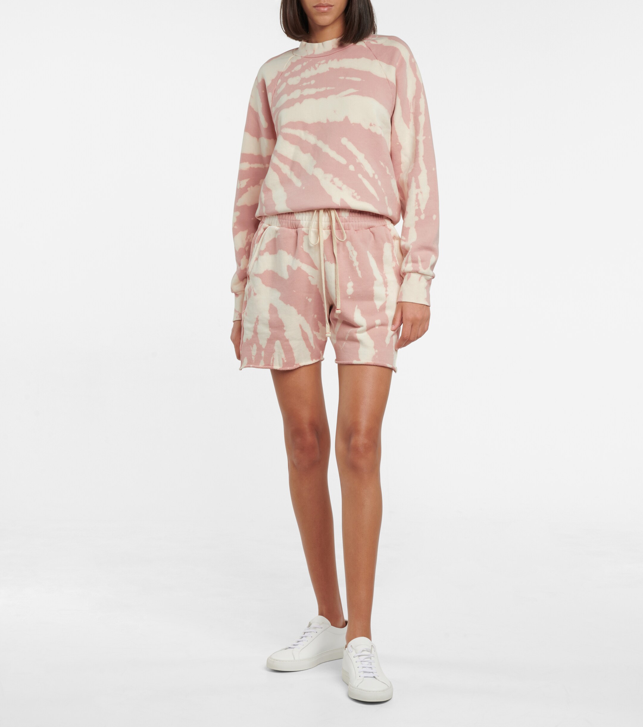 Les Tien Yachts tie-dye cotton shorts