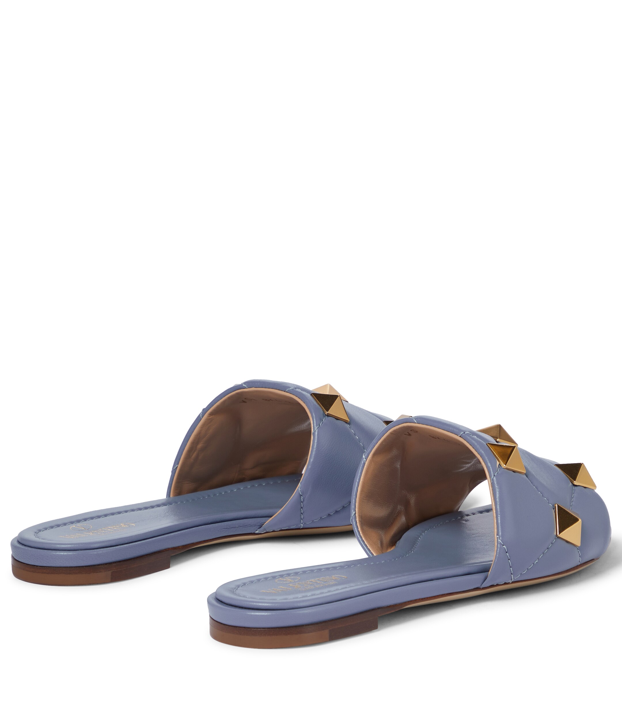 Valentino Garavani Roman Stud leather slides thumbnail