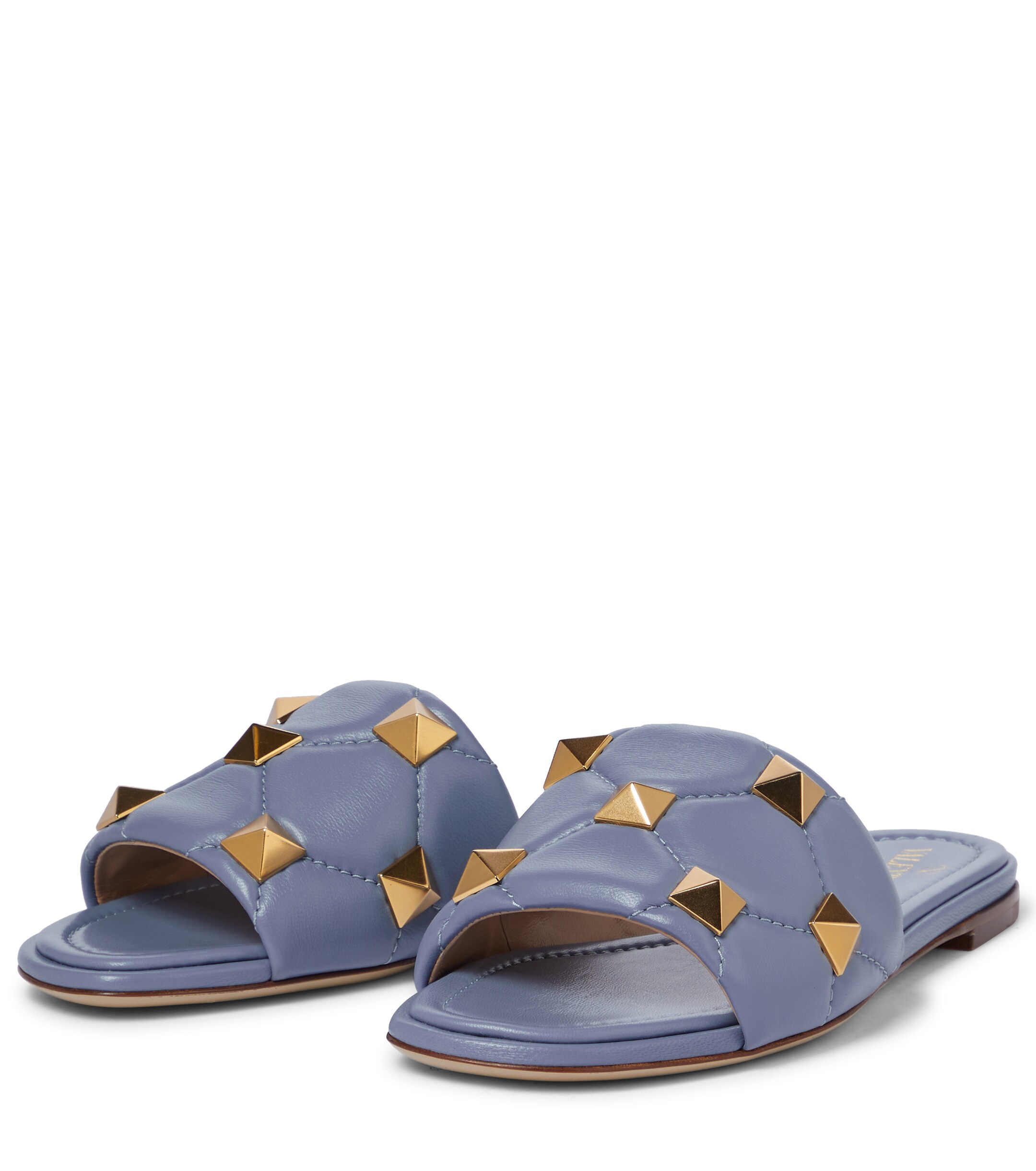 Valentino Garavani Roman Stud leather slides thumbnail