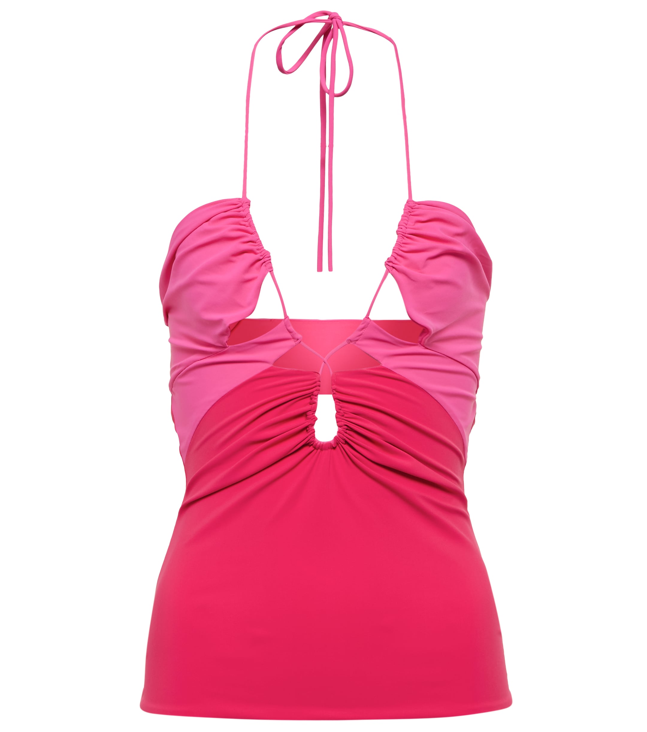 Nensi Dojaka Cutout halterneck top