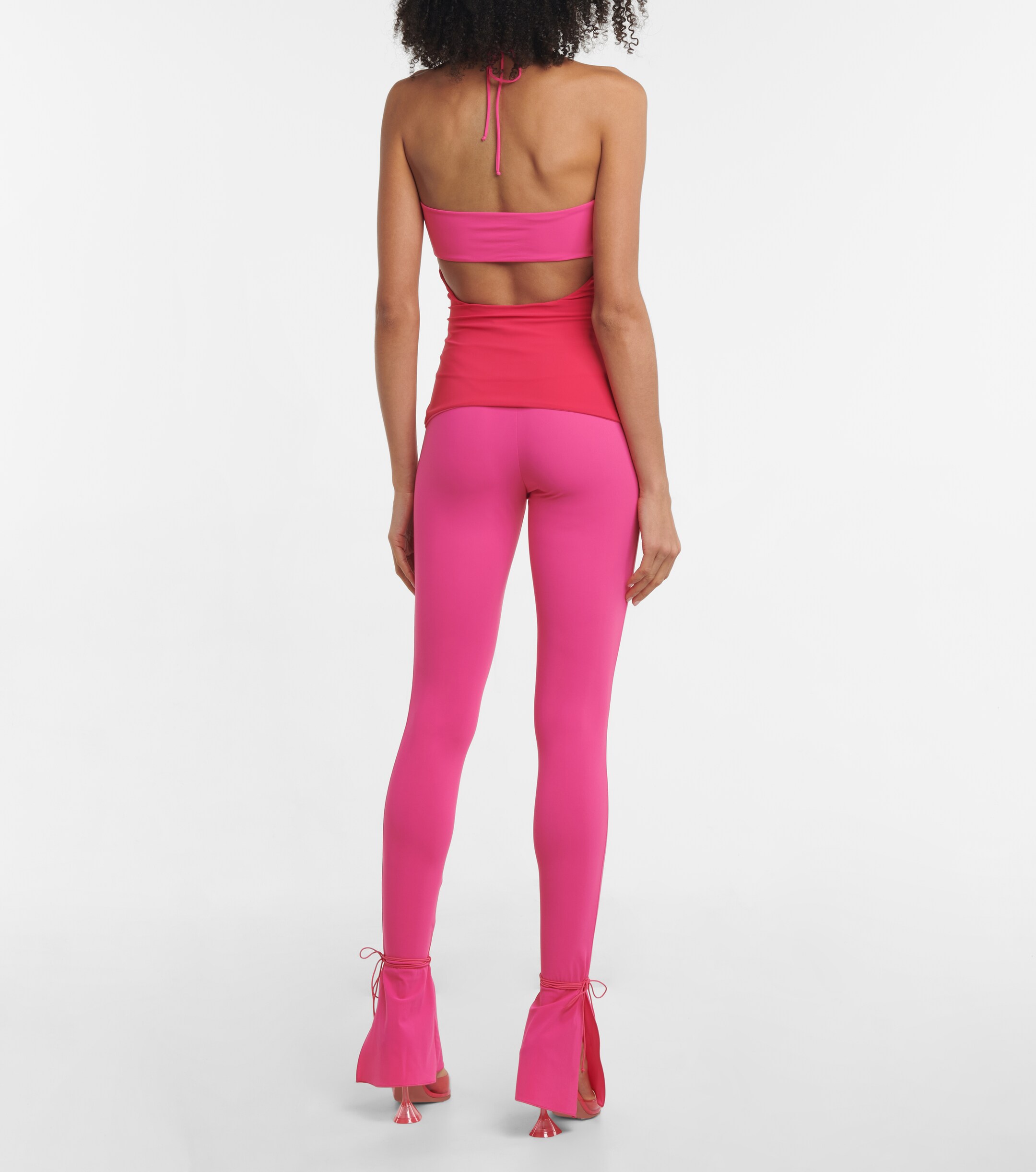 Nensi Dojaka Cutout halterneck top