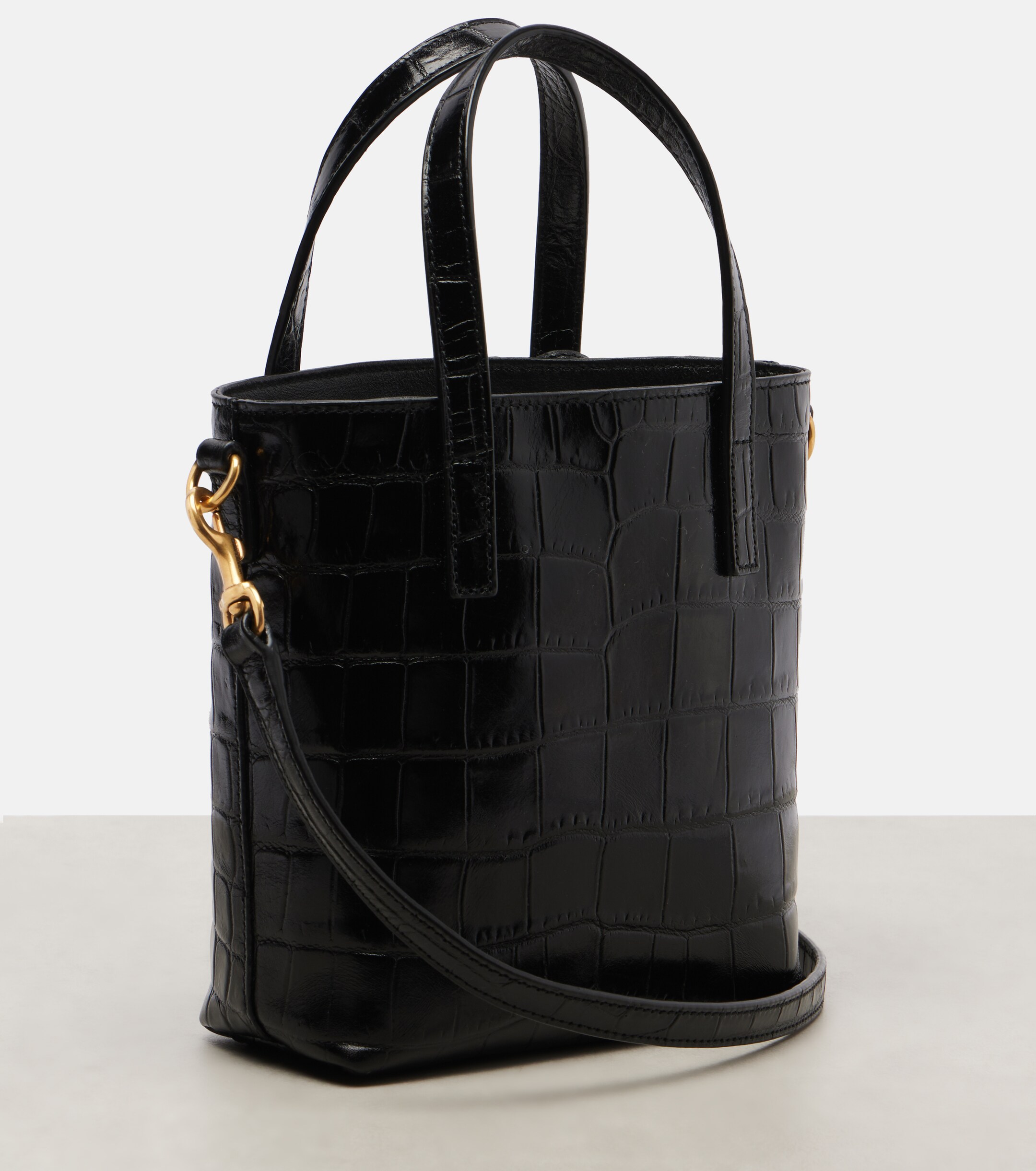 Saint Laurent Toy Shopping N/S leather tote bag